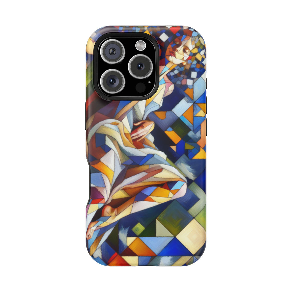 Abstract Stained Glass Dragon Impact Phone Case