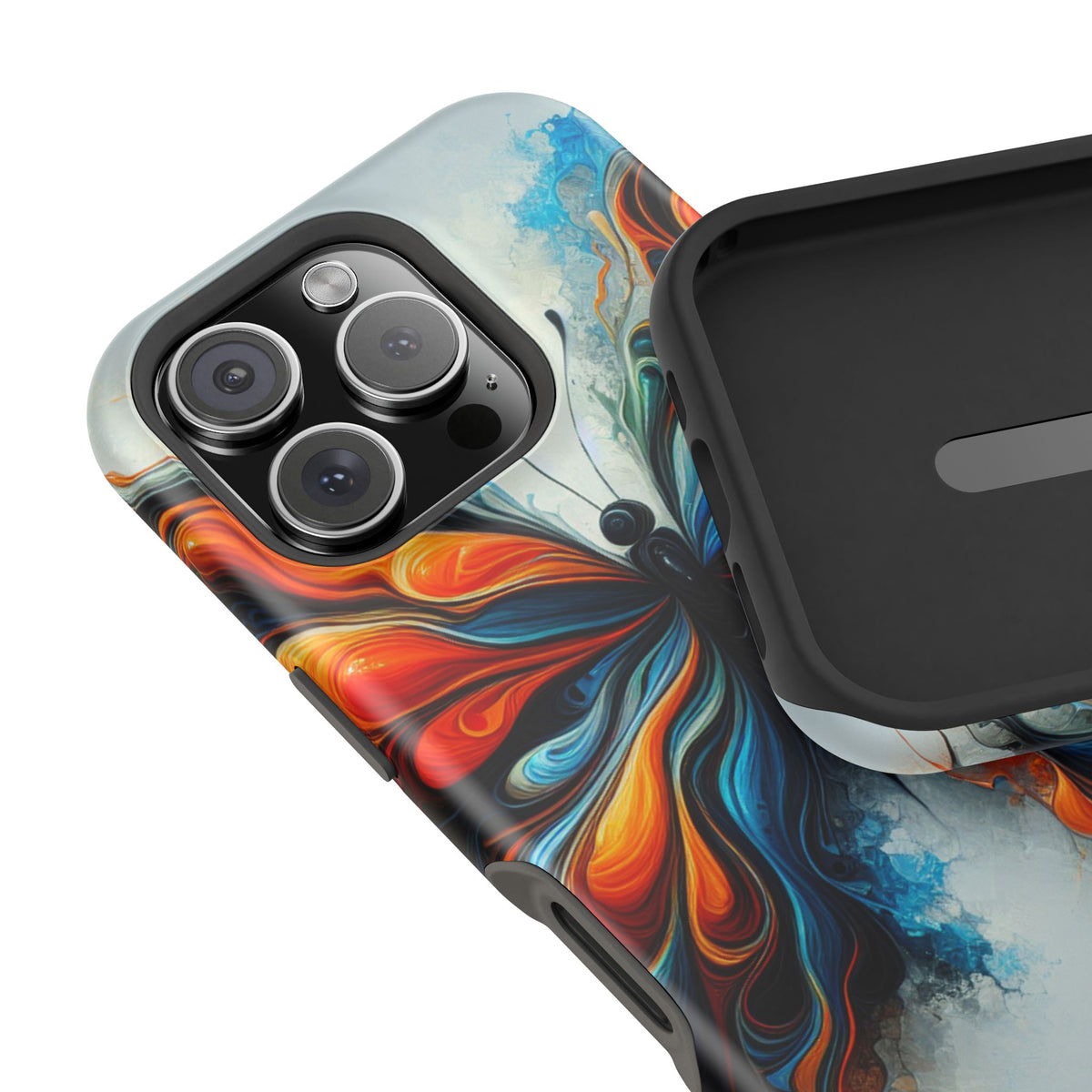 Vibrant Butterfly Impact Resistant Phone Case Unique Gift for Nature Lovers