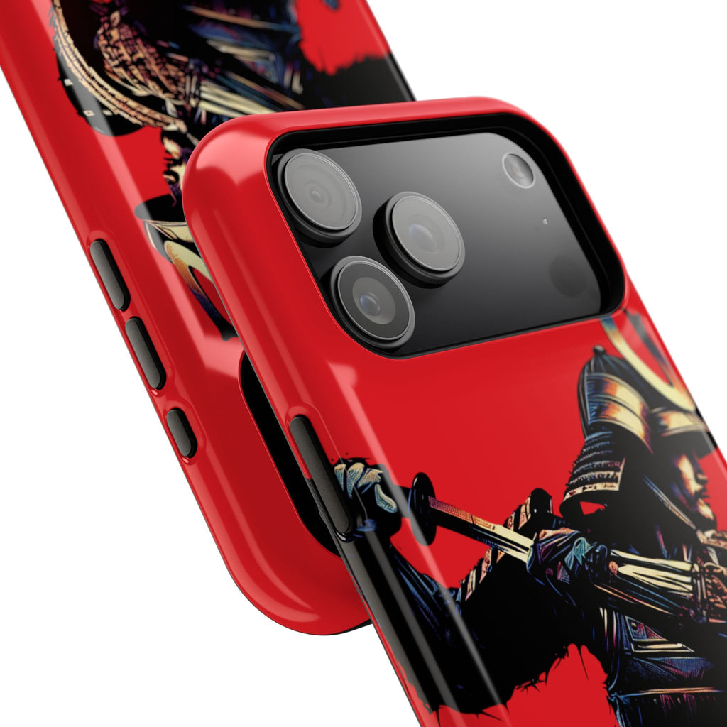 Impact Resistant Phone Case - Samurai Red Warrior