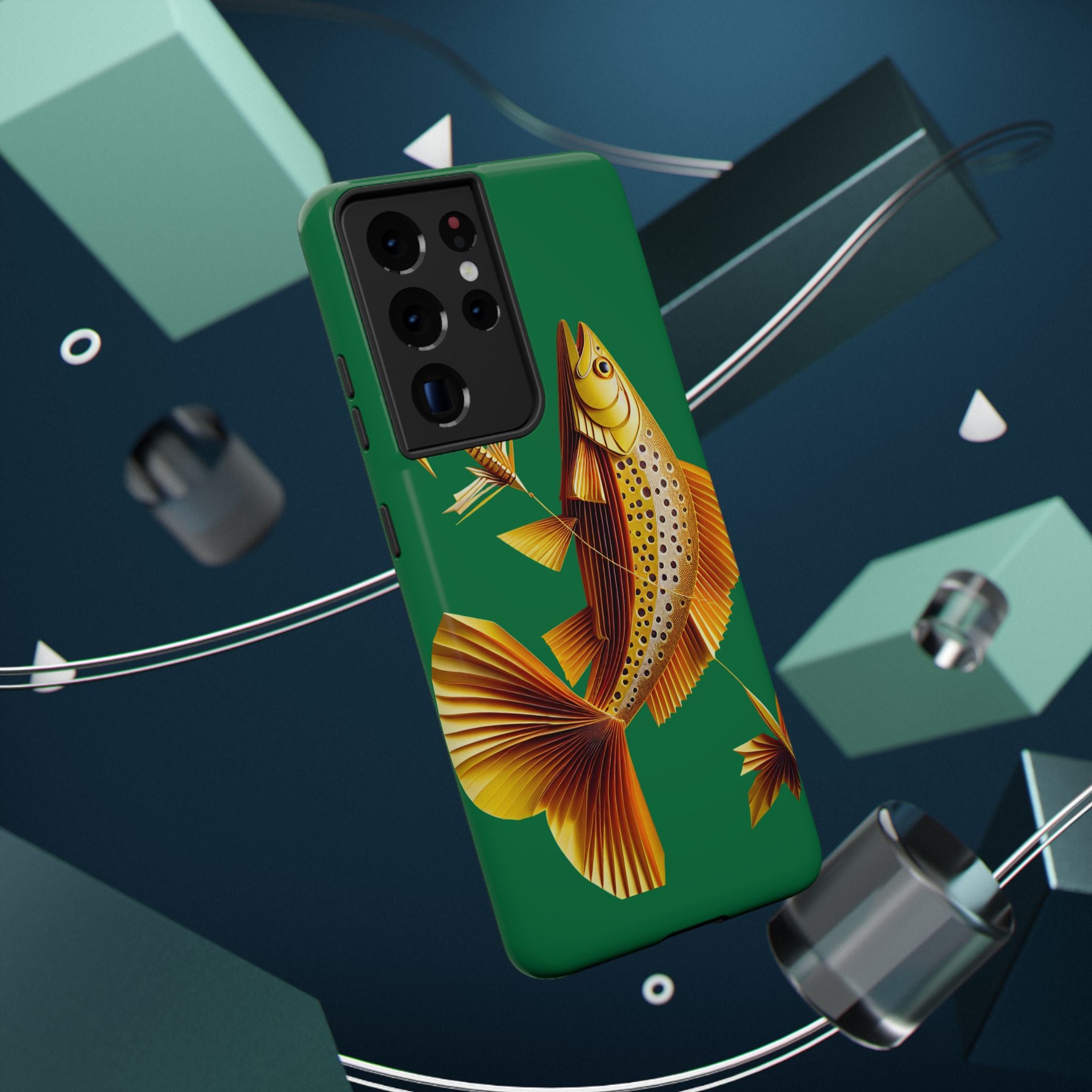 Impact Resistant Phone Case,  Lucky Charm Fish, Outdoor Enthusiast Gift