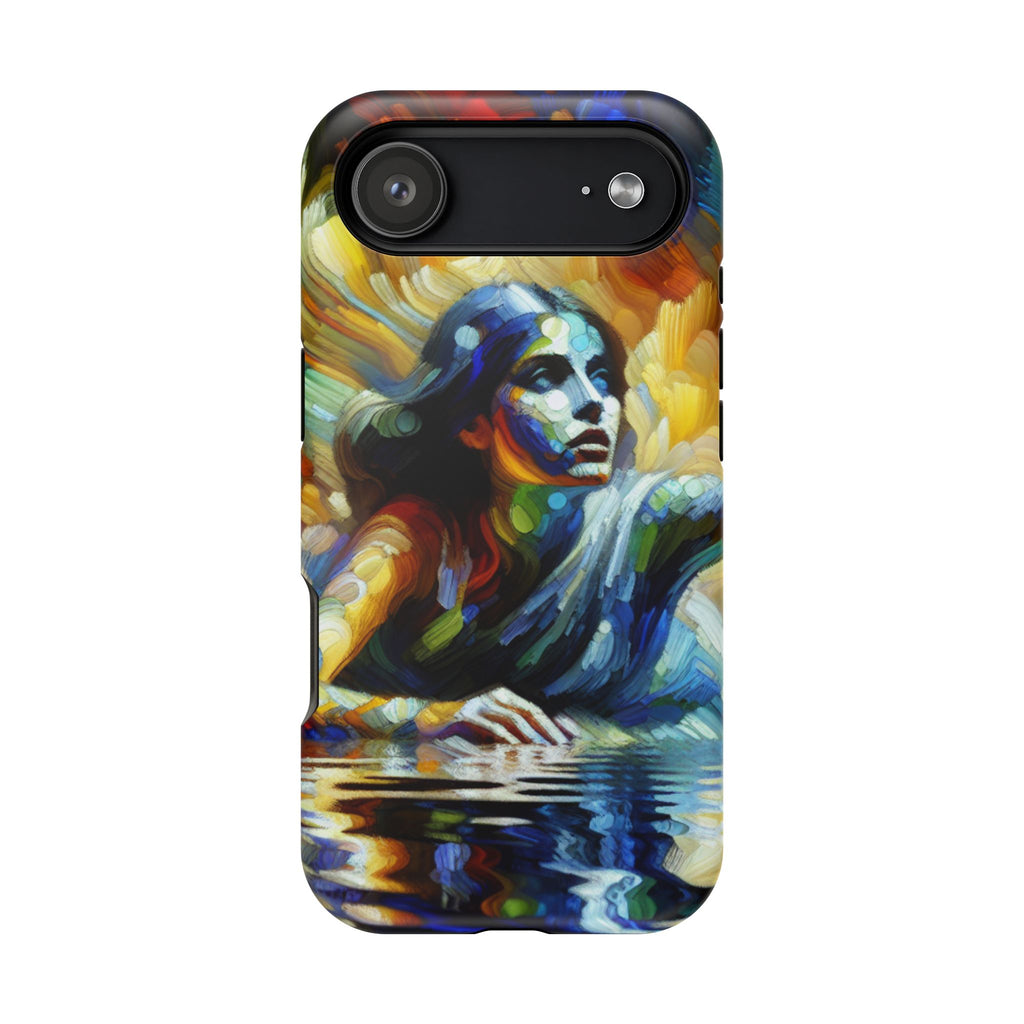Impact-Resistant Phone Case — Colorful Surreal Mermaid Art