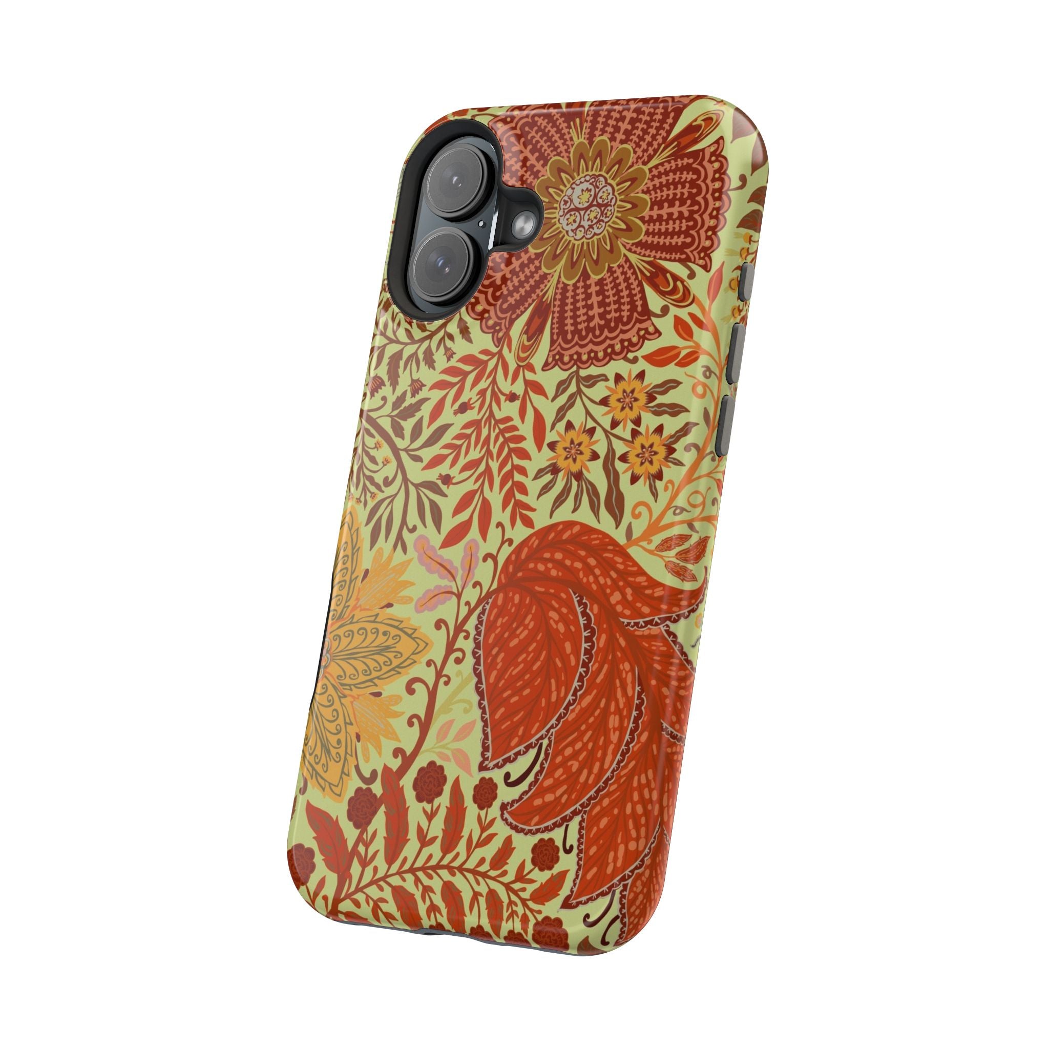 Floral Paisley Magnetic Impact-Resistant Phone Case