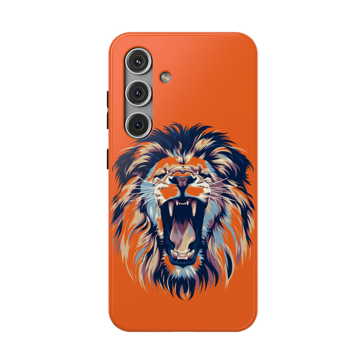 Roaring Lion Impact Phone Case — Shockproof Orange Protective Cover