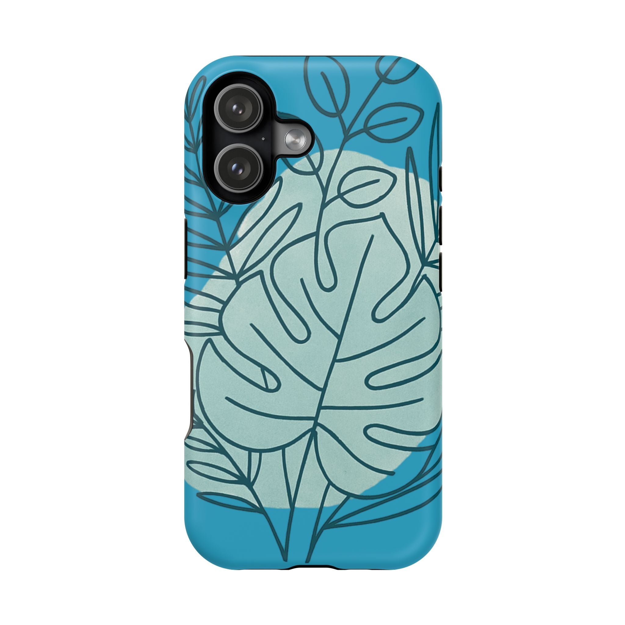 Tropical Floral Phone Case, Impact-Resistant