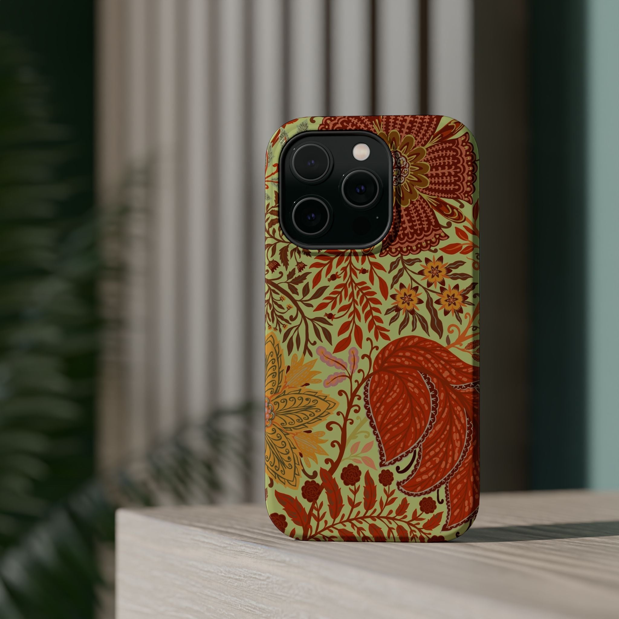 Floral Paisley Magnetic Impact-Resistant Phone Case