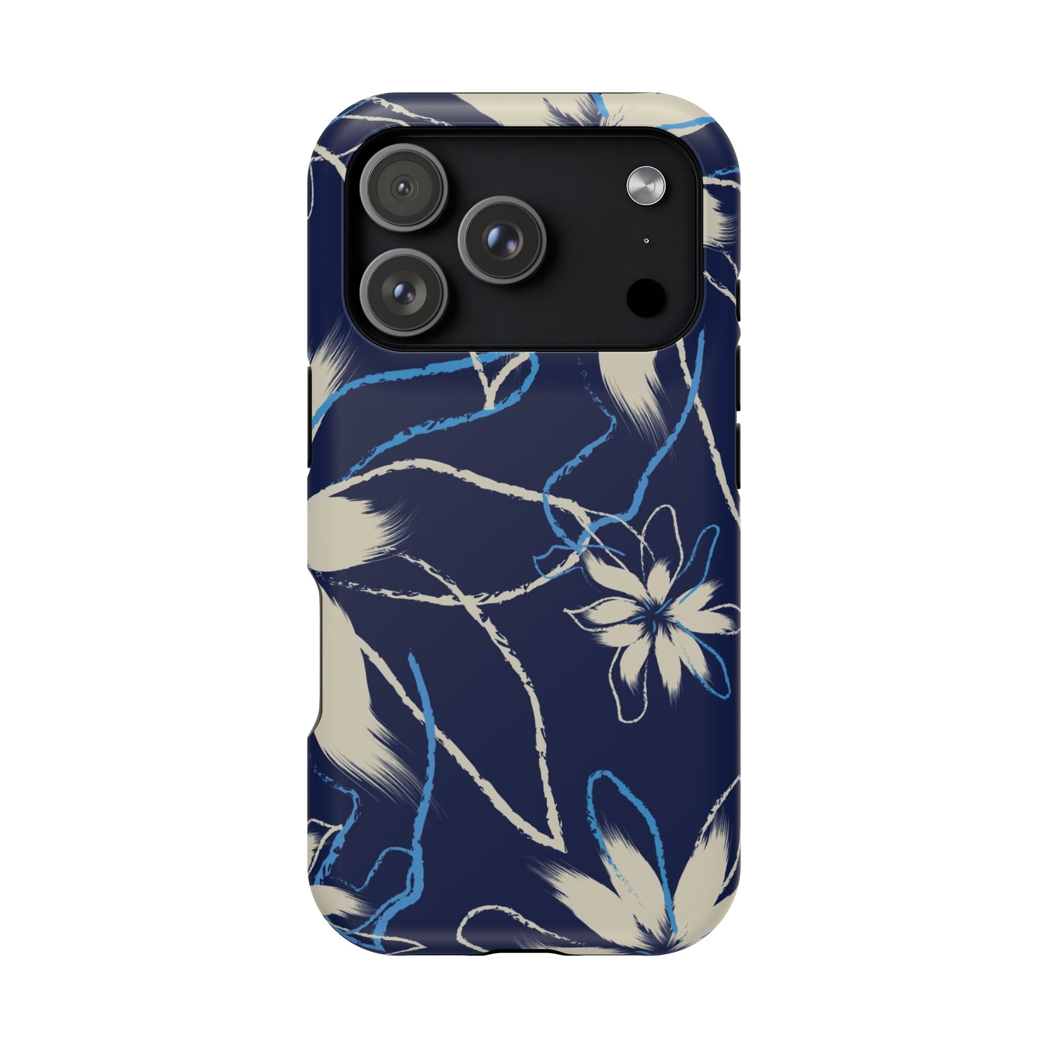 Floral Impact-Resistant Phone Case, Durable
