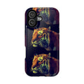 Colorful Tiger Phone Case, Impact-Resistant