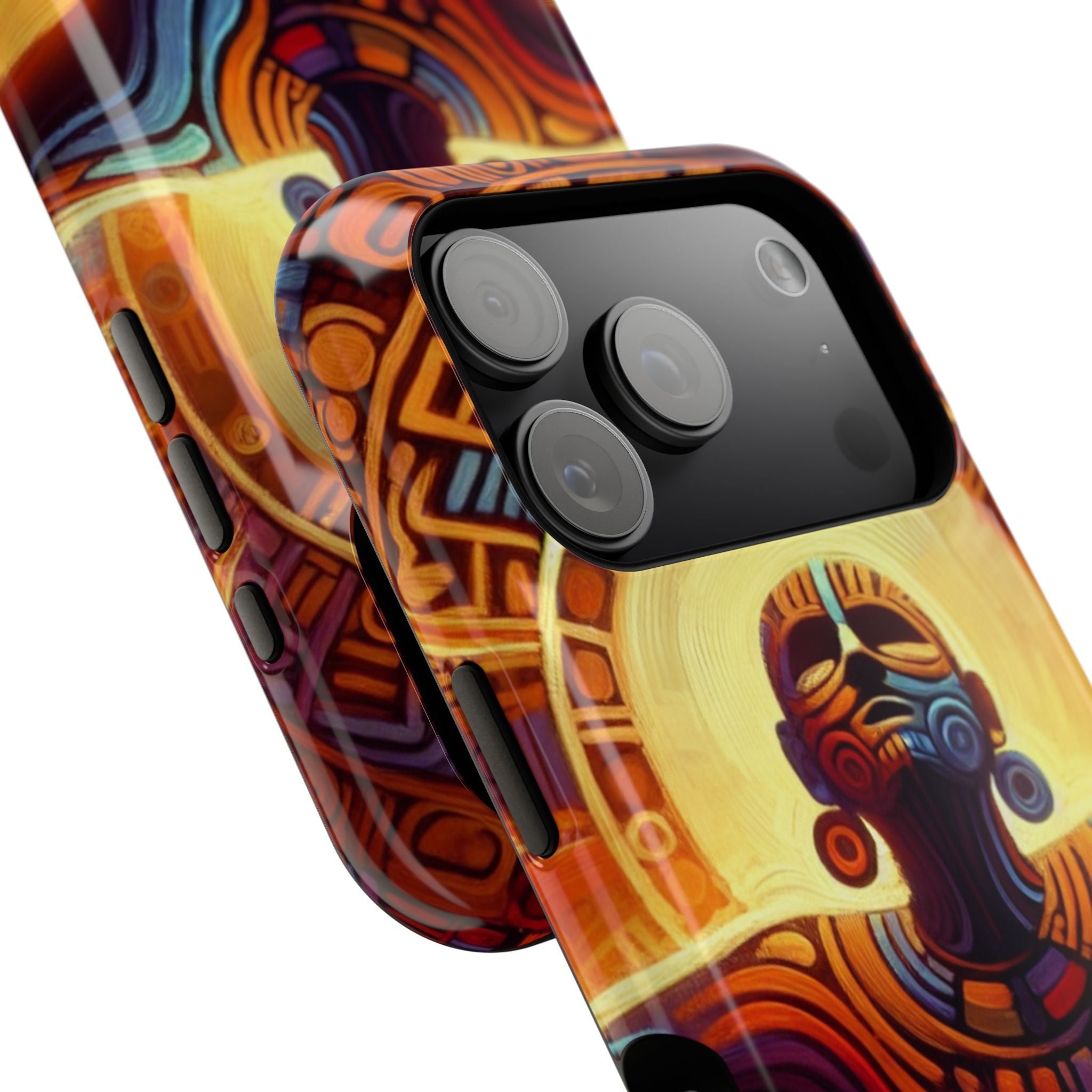Impact Resistant Phone Case - Aztec Man
