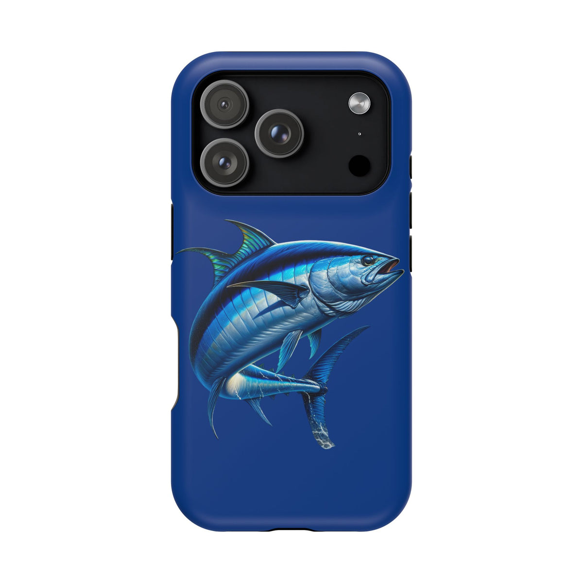 Blue Marlin Impact-Resistant Phone Case — Ocean Fish Protective Cover