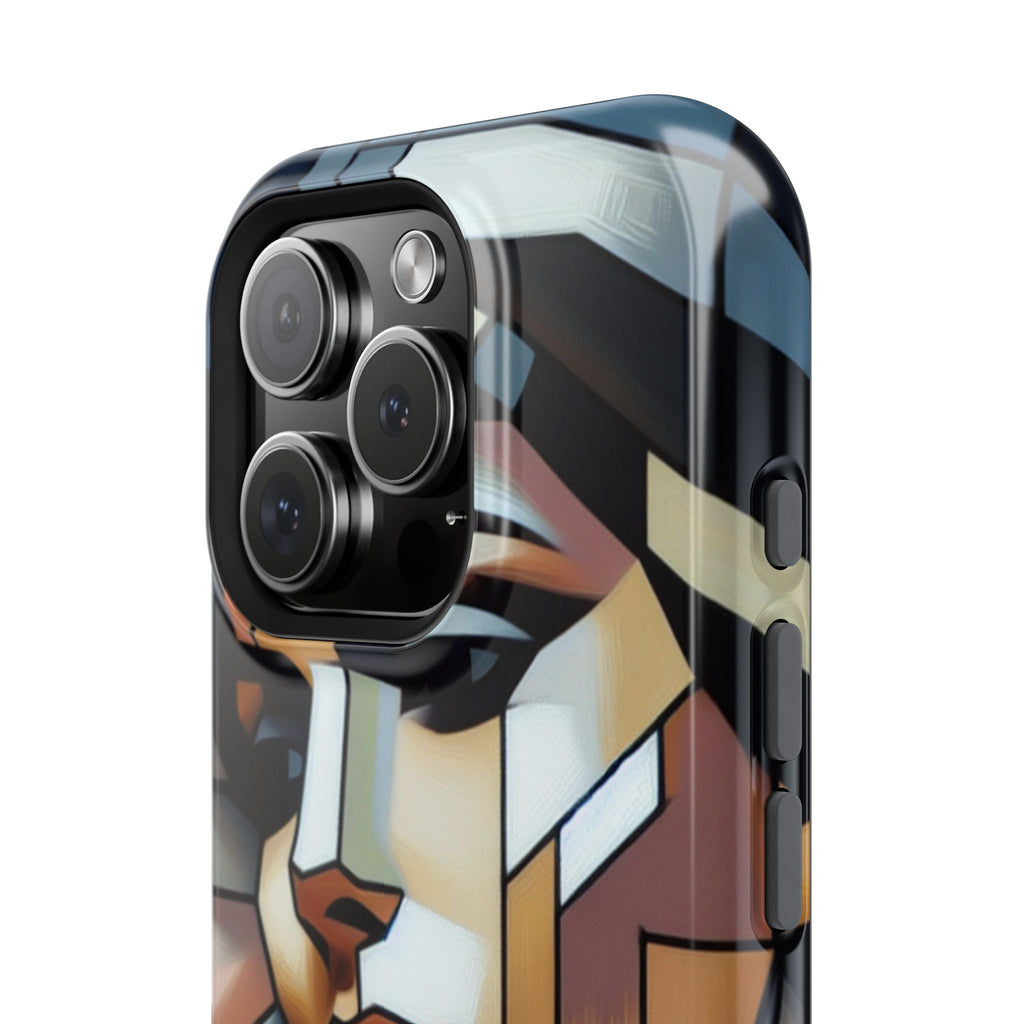 Impact Resistant Phone Case -Woman Looking Side Abstract