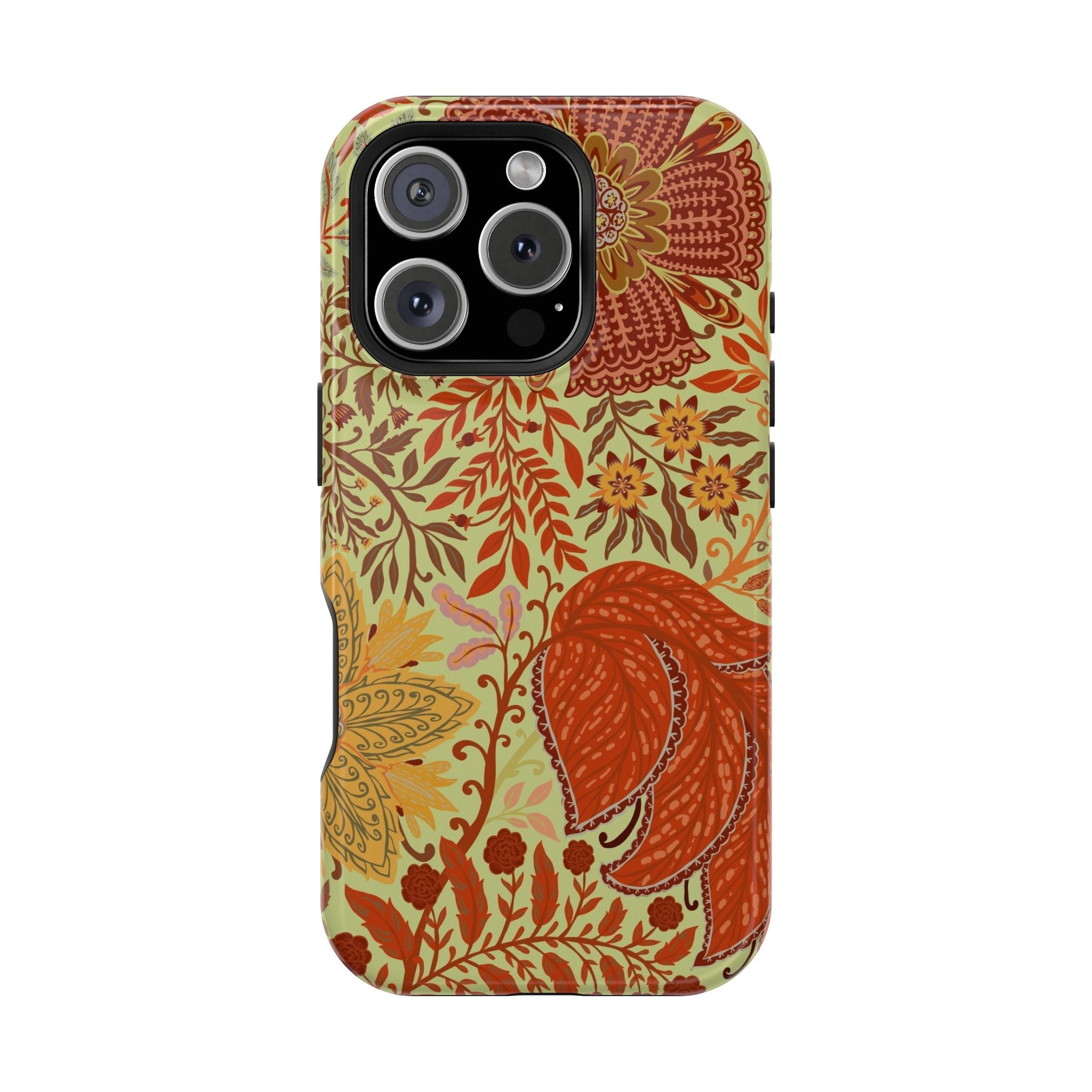 Floral Paisley Magnetic Impact-Resistant Phone Case