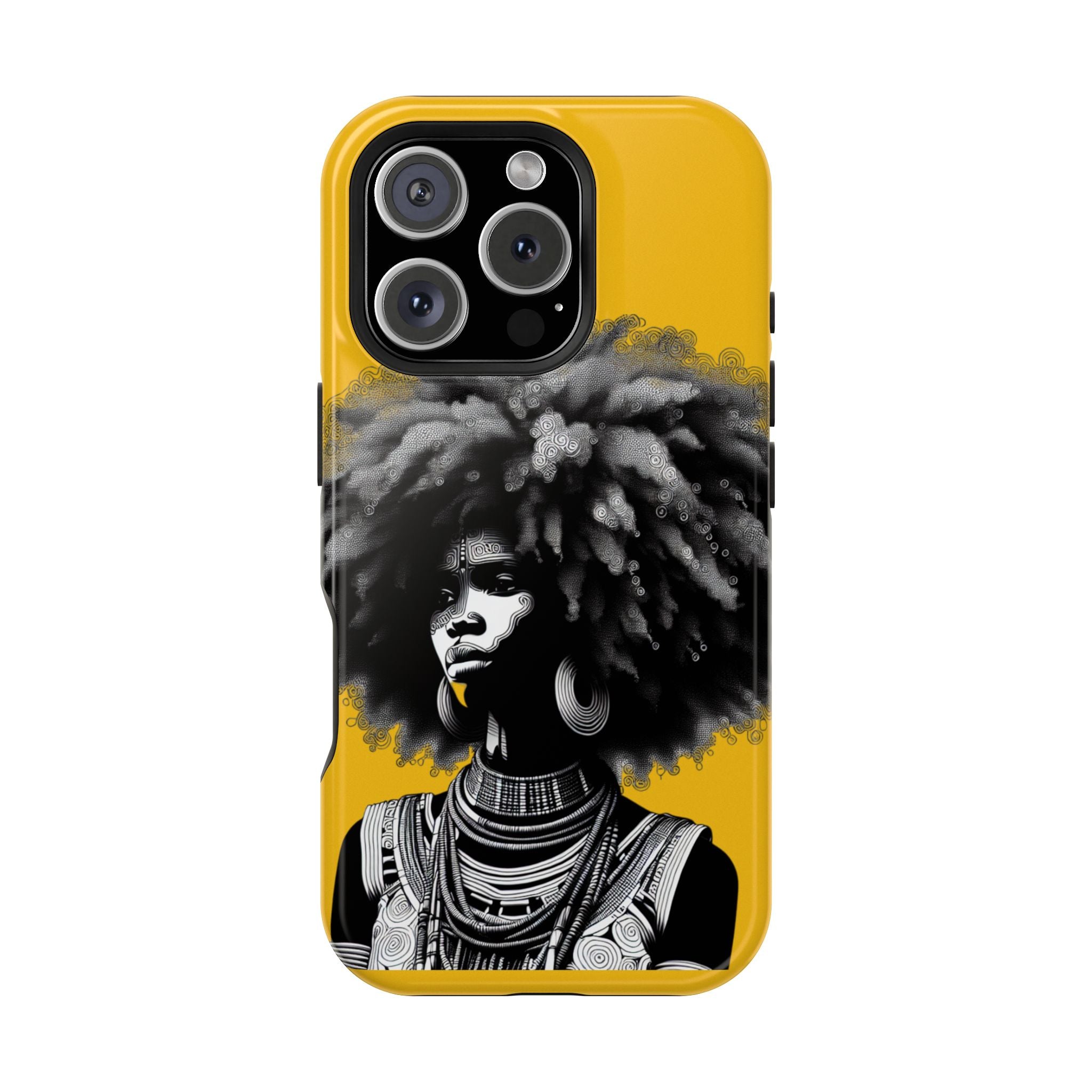 Bold African Art Impact Resistant  Phone Case