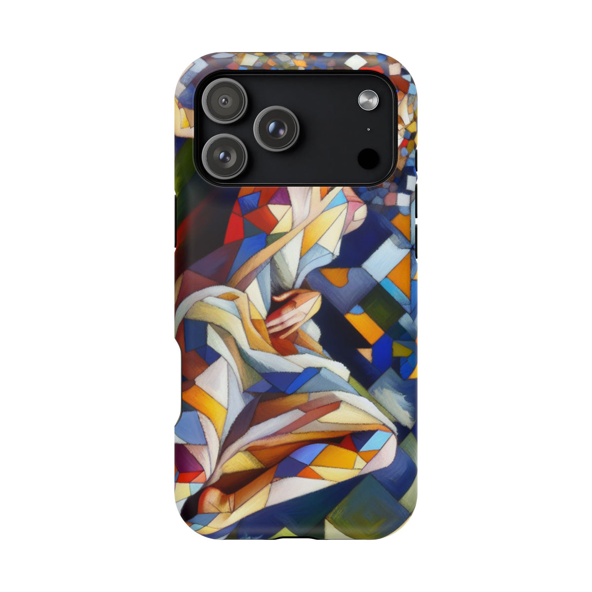 Stained Glass Angel Phone Case - Impact Resistant Art Phone Cover
