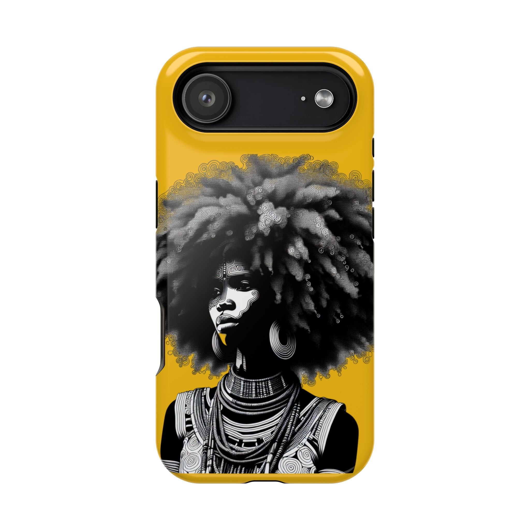 Bold African Art Impact Resistant  Phone Case