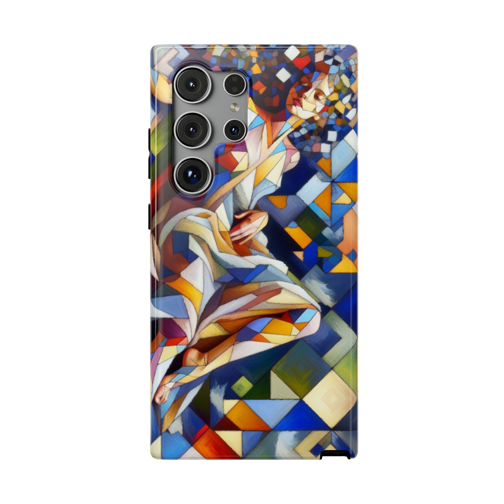 Abstract Stained Glass Dragon Impact Phone Case