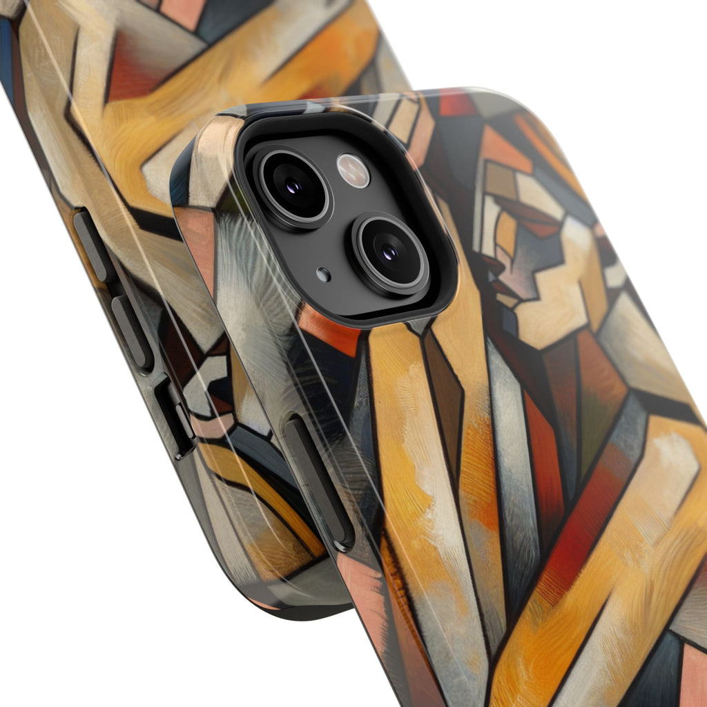 Impact Resistant Phone Case - Woman Abstract Design