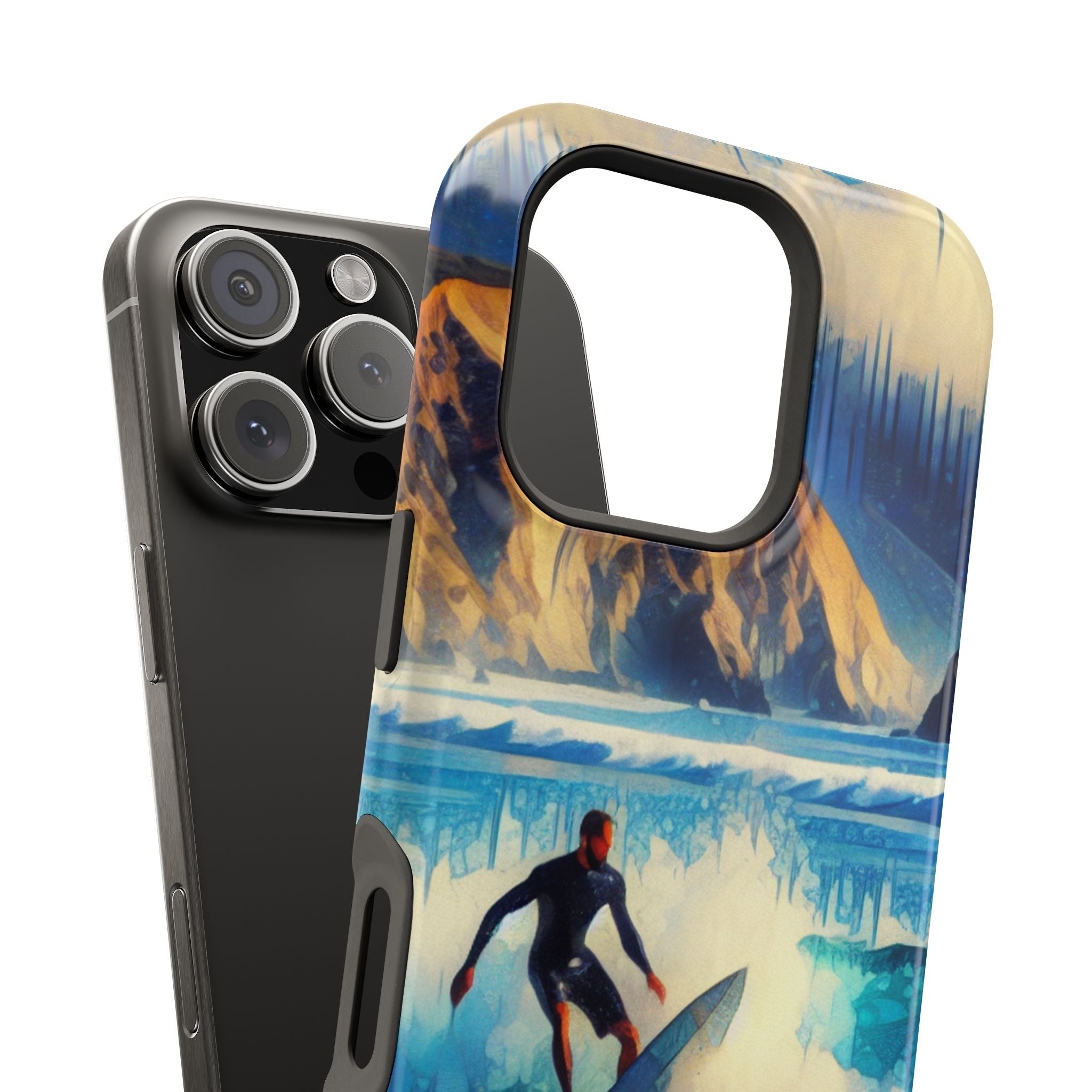 Impact Resistant  Phone Case, Ocean Waves, Summer Memories Protective Case