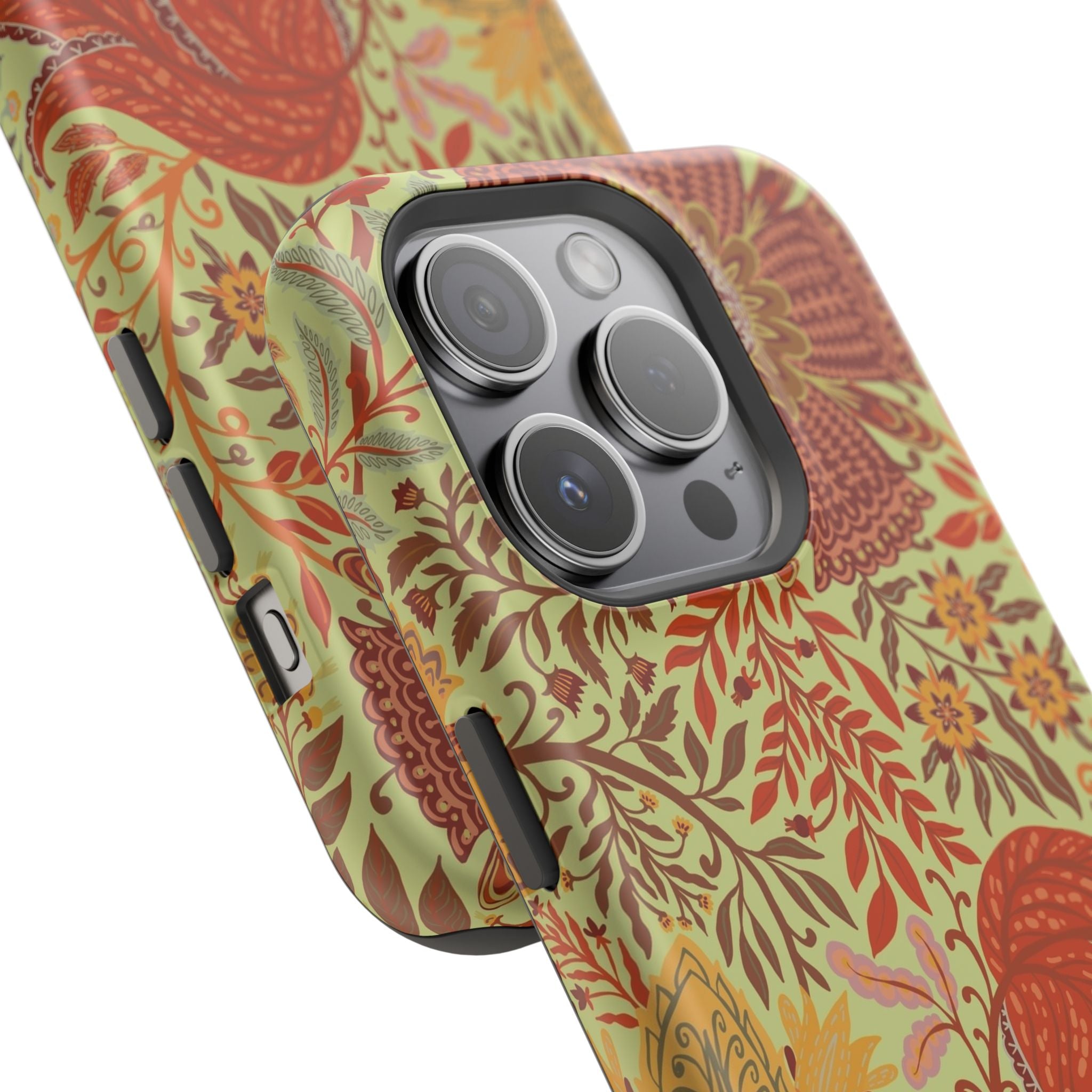 Floral Paisley Magnetic Impact-Resistant Phone Case
