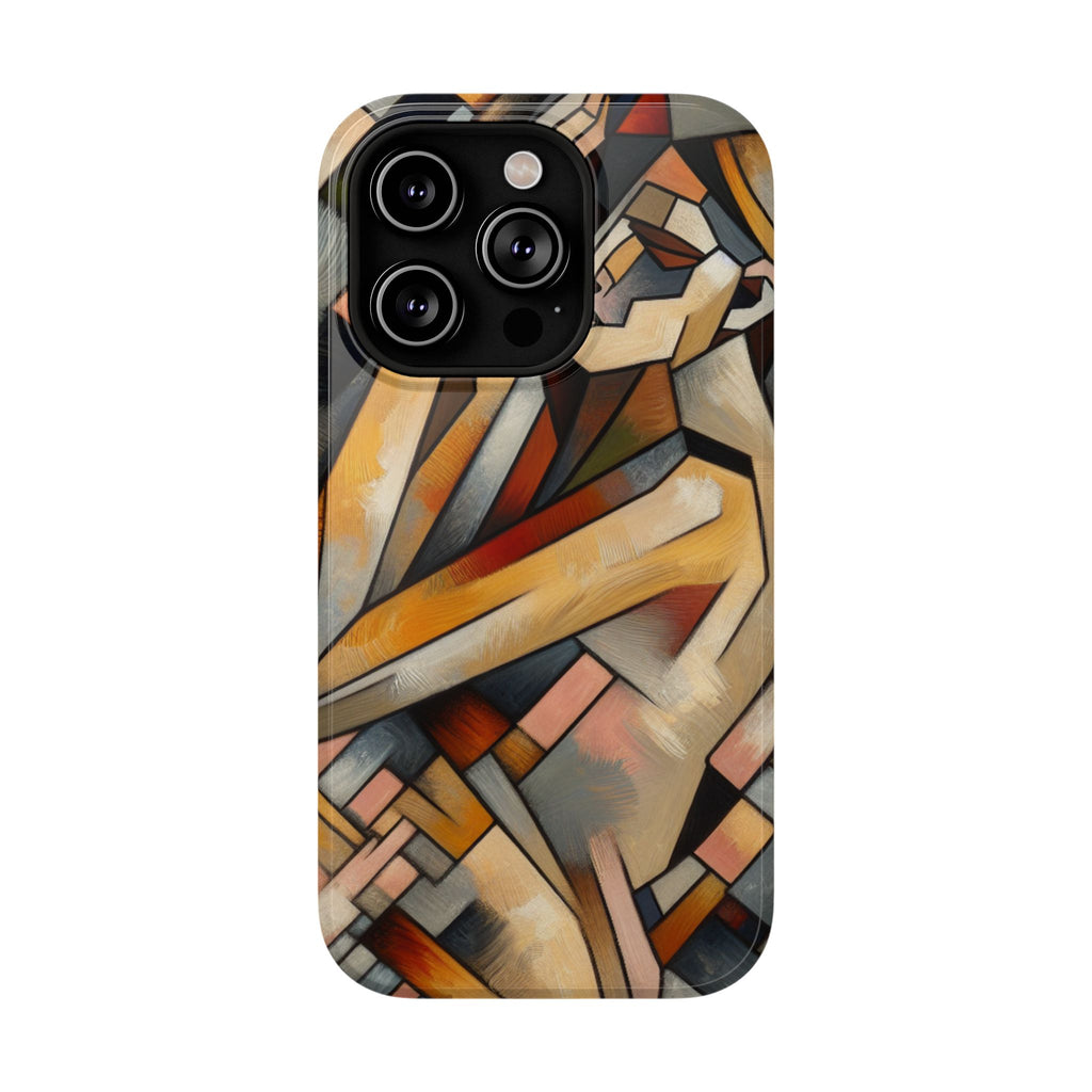Impact Resistant Phone Case - Woman Abstract Design
