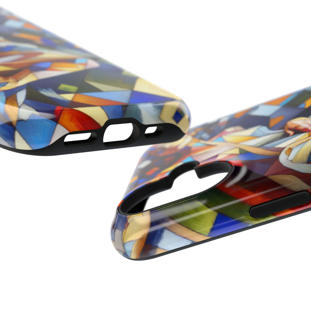 Abstract Stained Glass Dragon Impact Phone Case