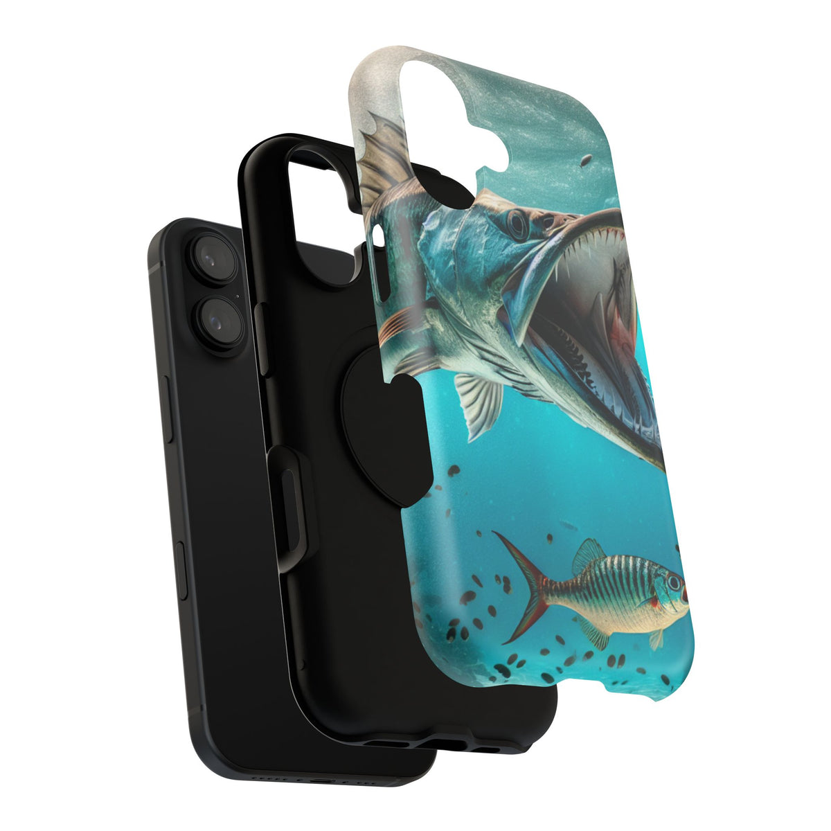 Phone Case — Realistic Barracuda Underwater Impact-Resistant Phone Case