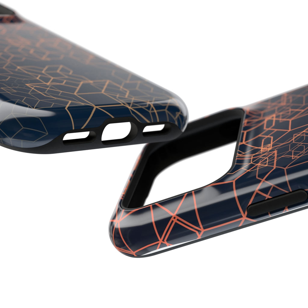 Geometric Pattern Phone Case, Durable Impact-Resistant