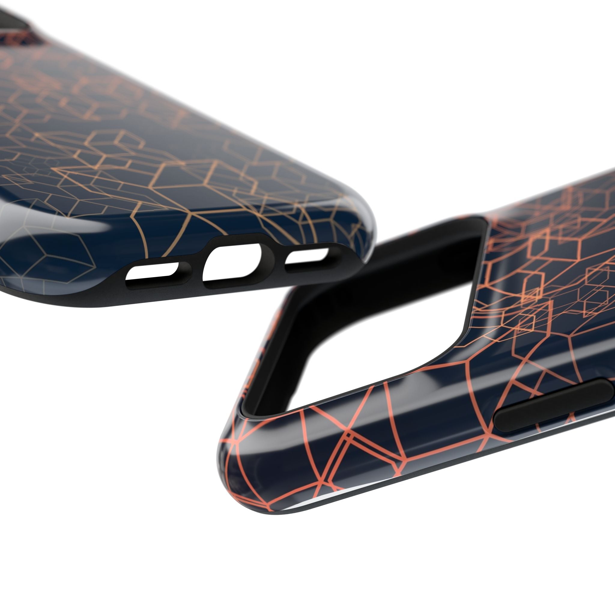 Geometric Pattern Phone Case, Durable Impact-Resistant