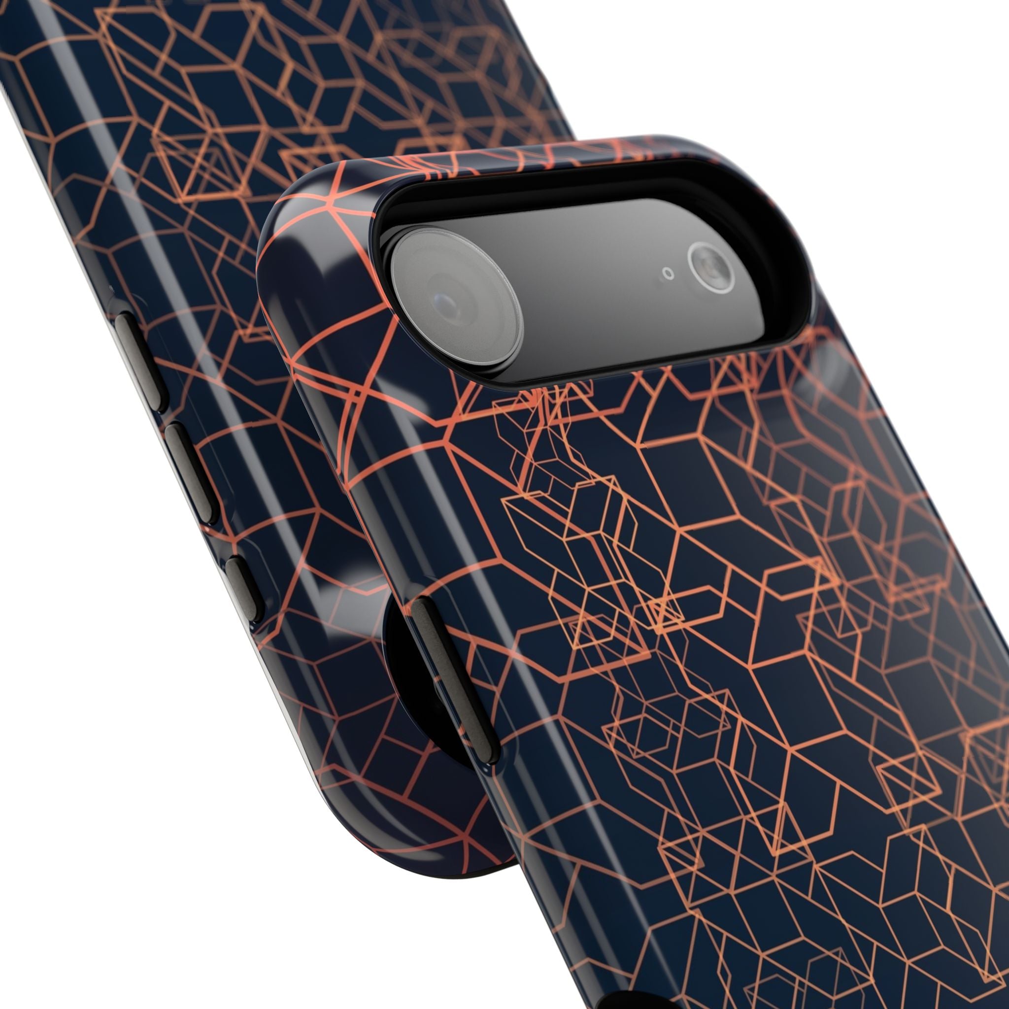 Geometric Pattern Phone Case, Durable Impact-Resistant