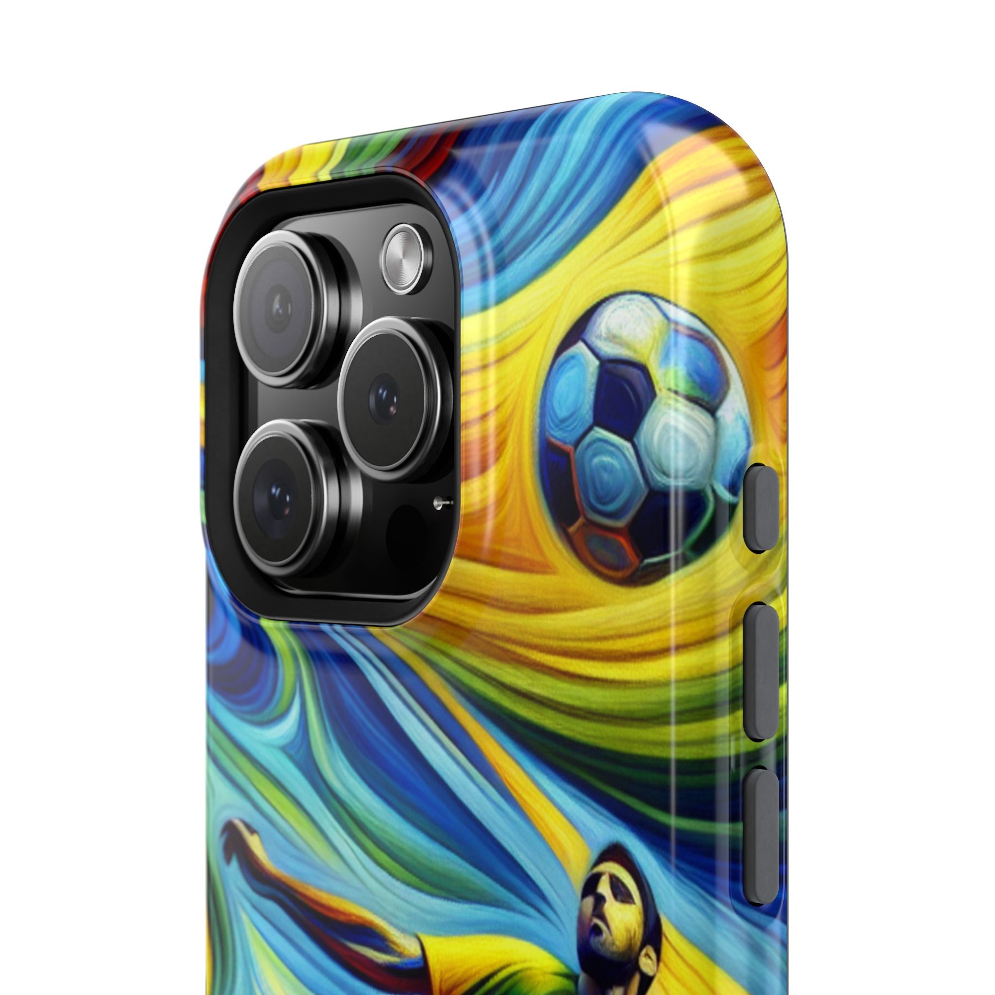 Colorful Soccer Impact Resistant Phone Case