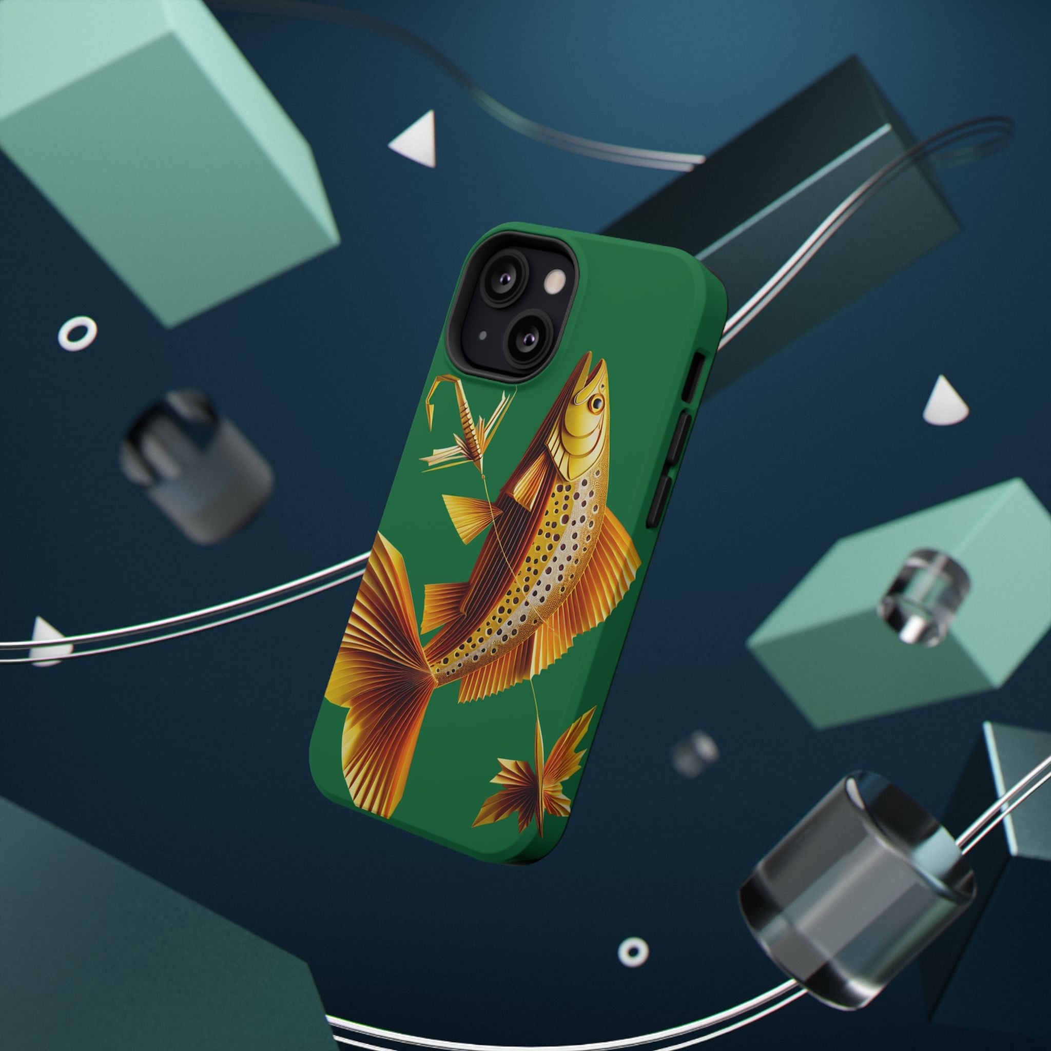 Impact Resistant Phone Case,  Lucky Charm Fish, Outdoor Enthusiast Gift