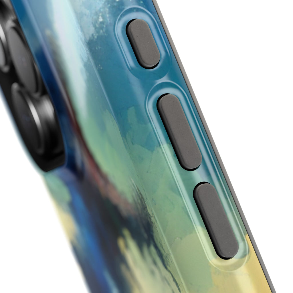 Shark Wave Impact-Resistant Phone Case — Ocean Monster Art Protective Cover