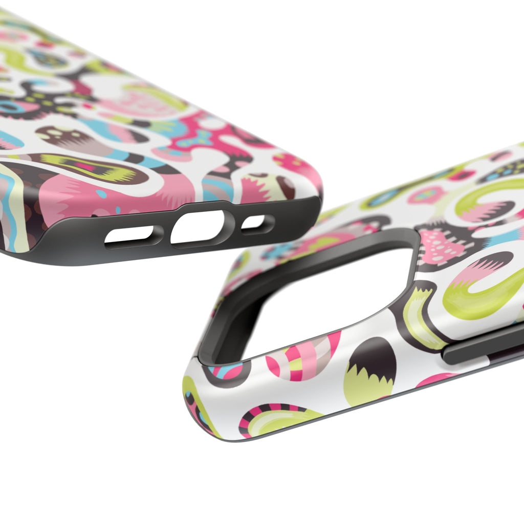 Impact-Resistant Phone Case — Colorful Abstract Psychedelic Pattern