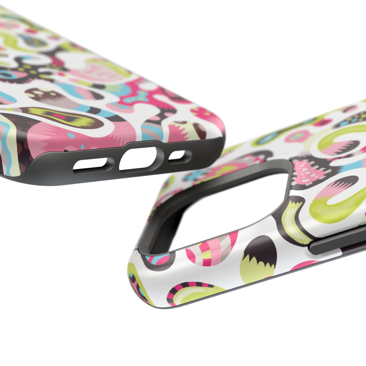 Impact-Resistant Phone Case — Colorful Abstract Psychedelic Pattern