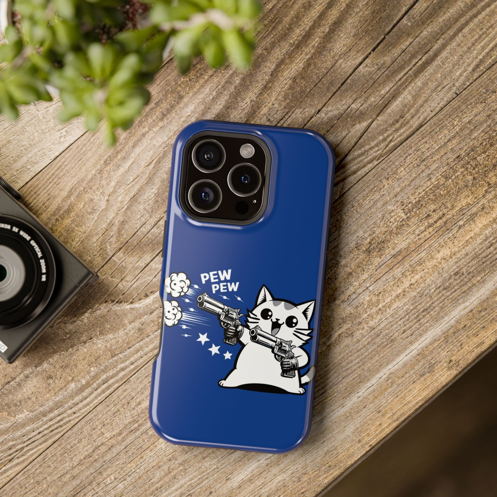 Kitty Pew Pew Impact Resistant Phone Case