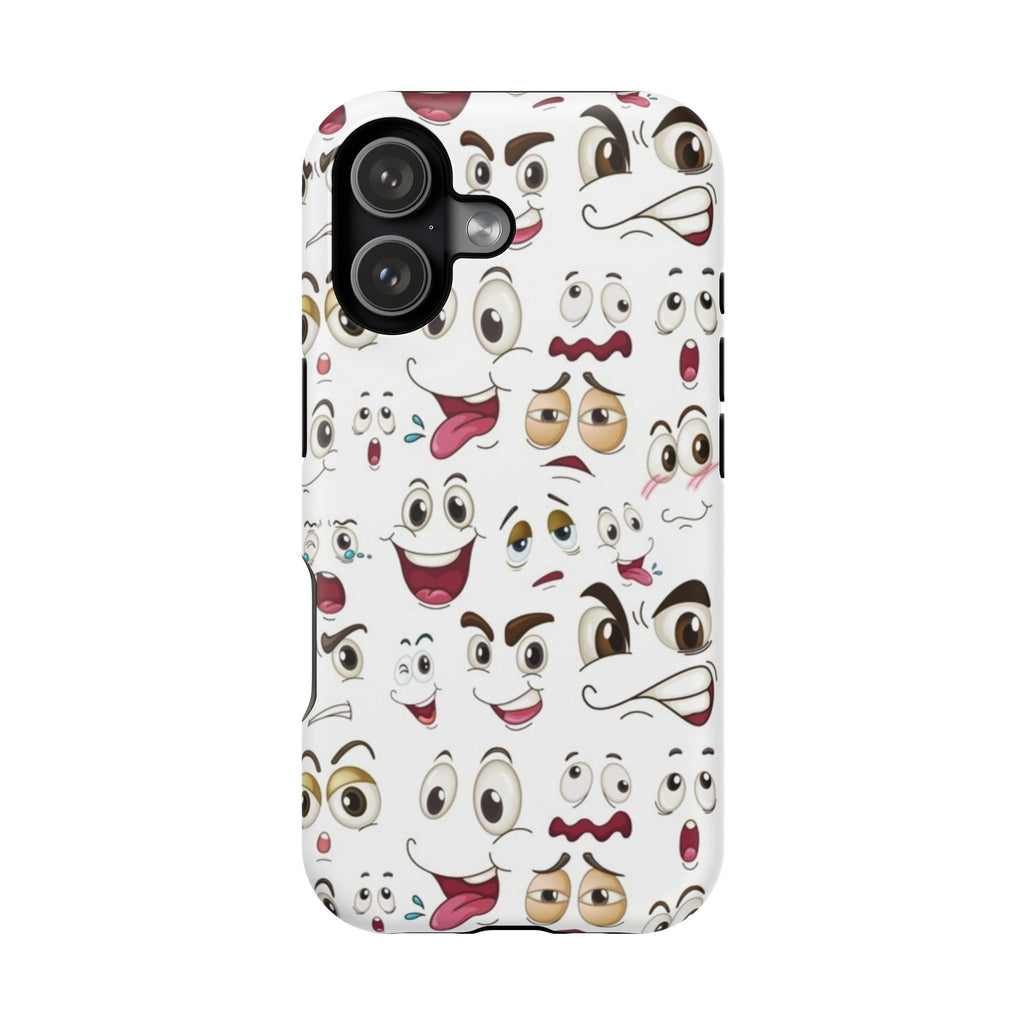 Ghost Emoji Cartoon Cute Phone Case for Galaxy or iPhone