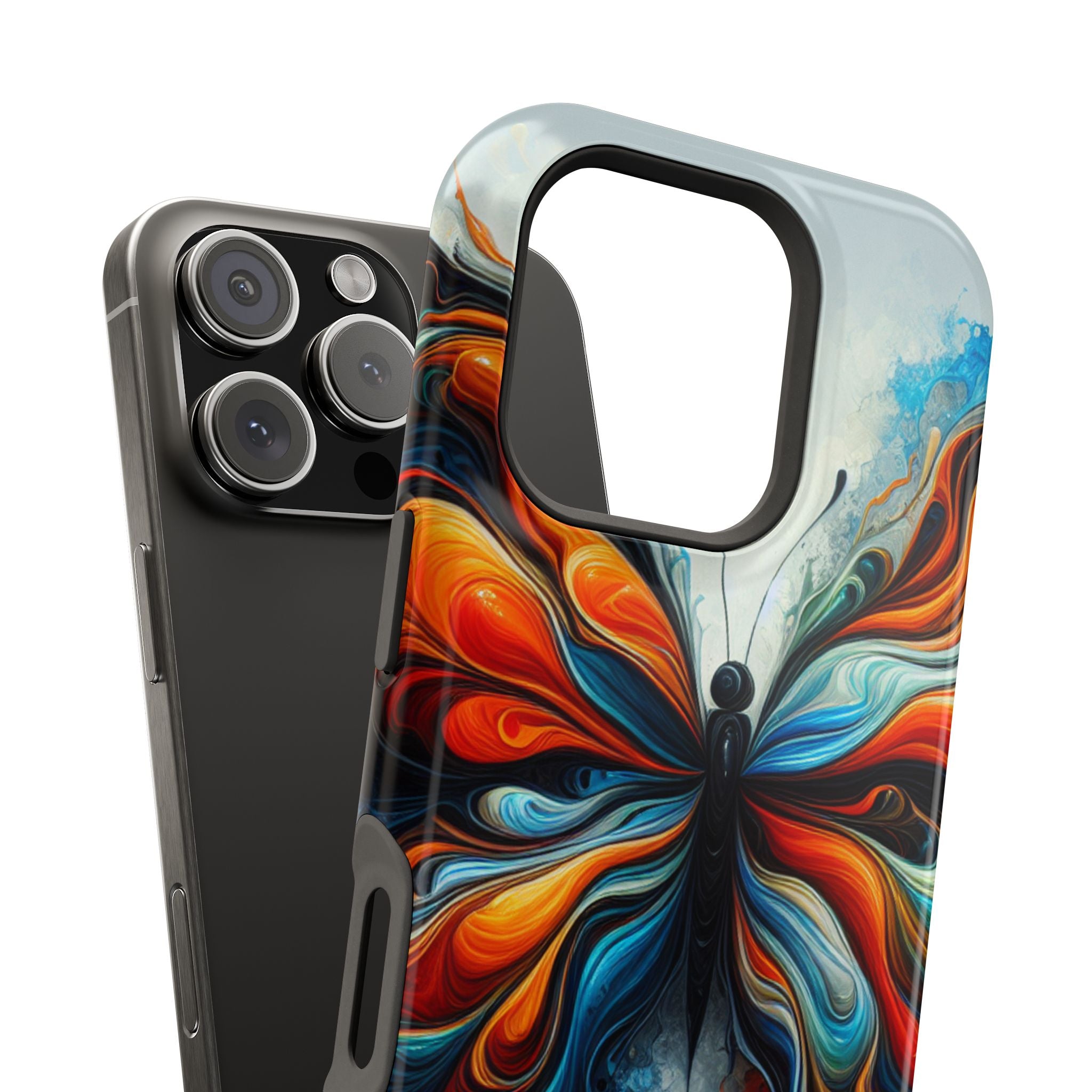 Vibrant Butterfly Impact Resistant Phone Case Unique Gift for Nature Lovers