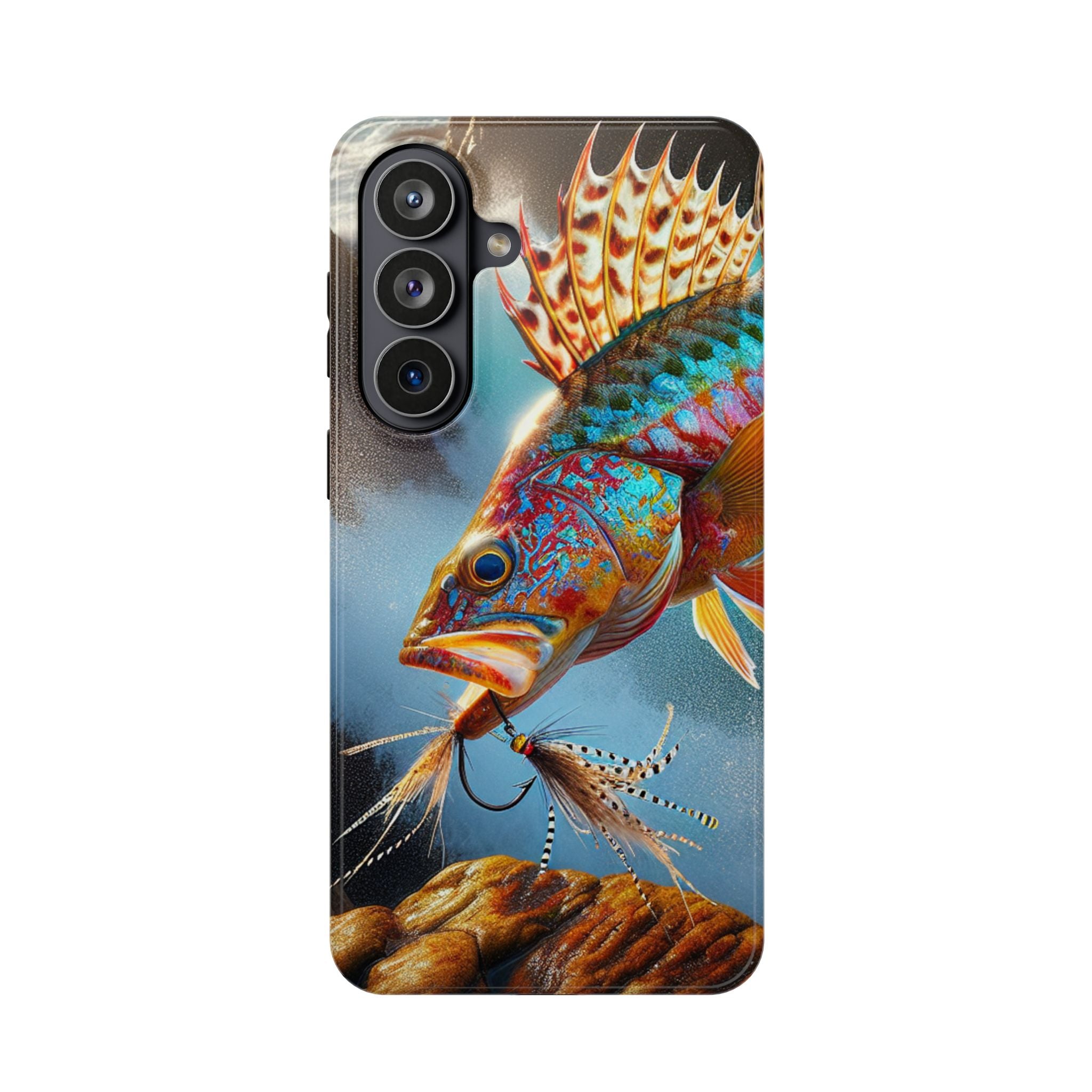 Colorful Fish Impact Resistant Phone Case, Waterproof