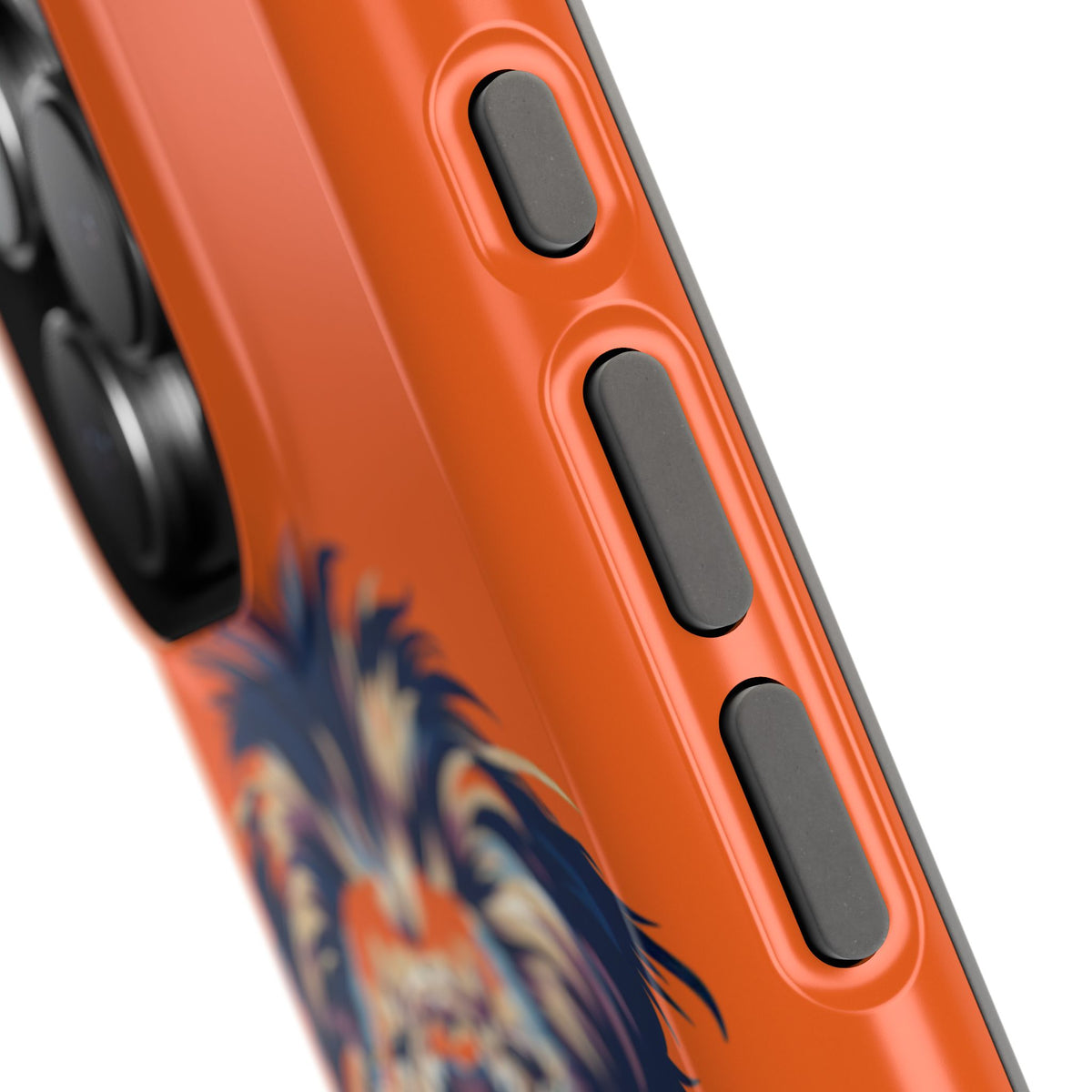 Roaring Lion Impact Phone Case — Shockproof Orange Protective Cover