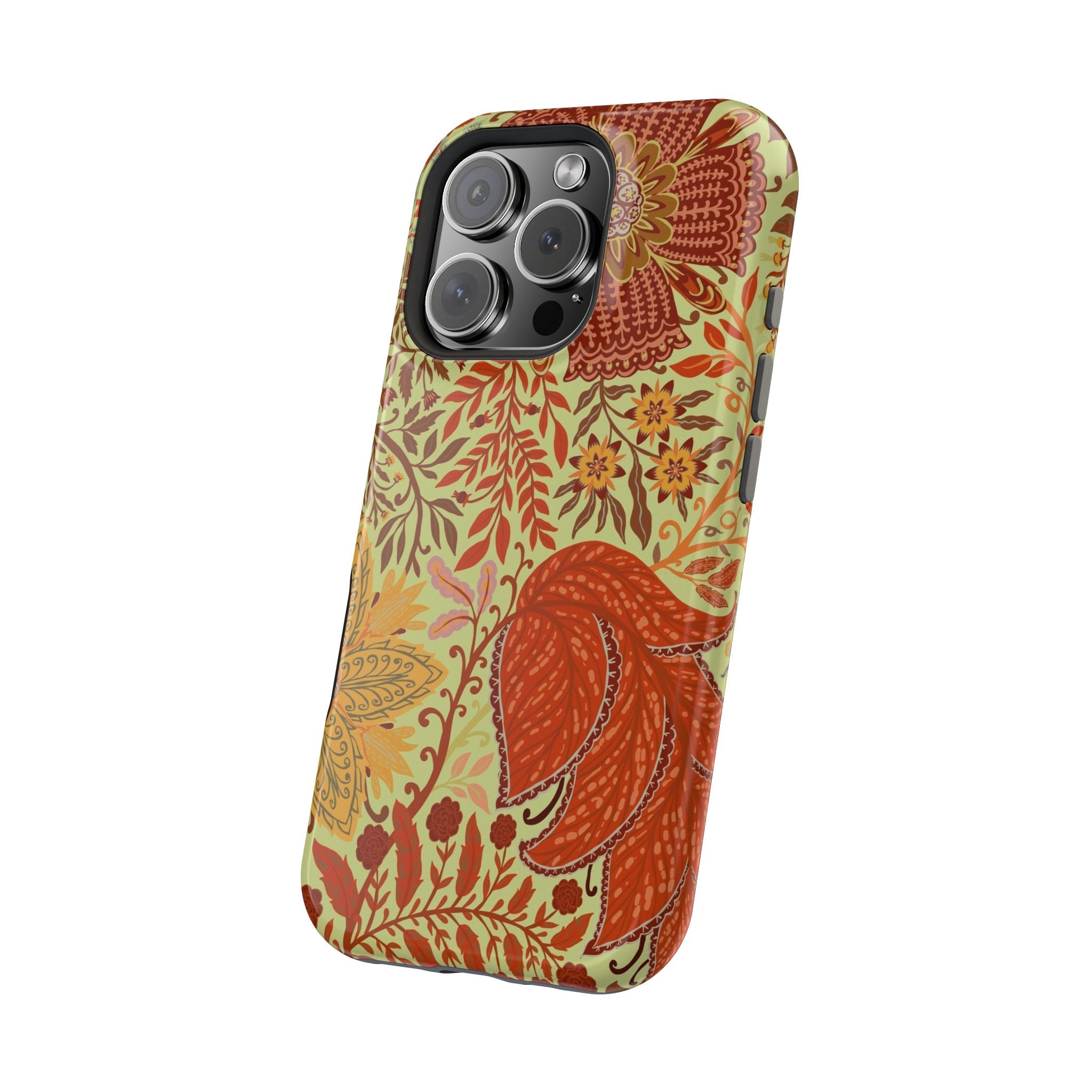 Floral Paisley Magnetic Impact-Resistant Phone Case