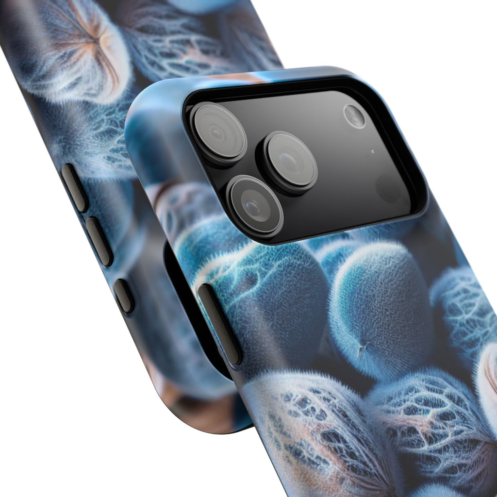 Phone Case — Blue Fuzzy Pods Impact-Resistant Protective Case