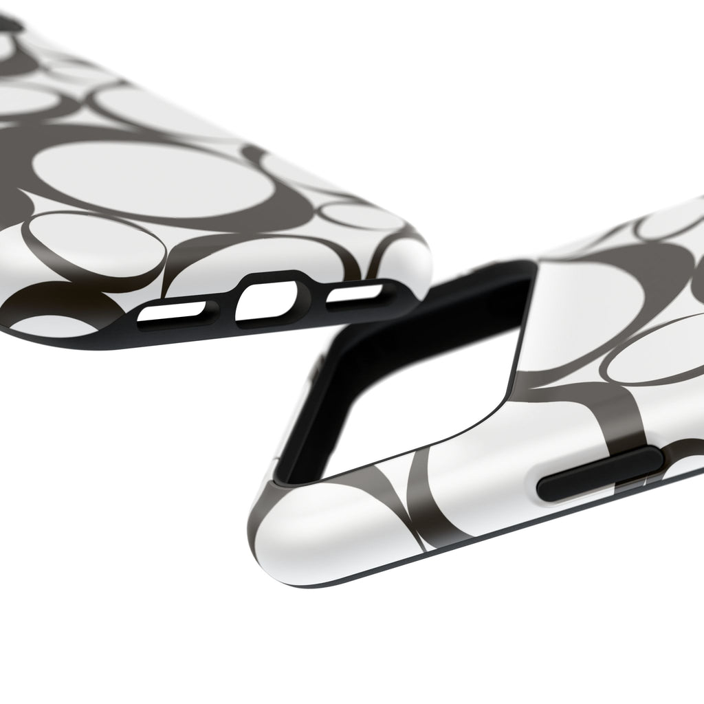 Black & White Impact-Resistant Phone Case - Durable