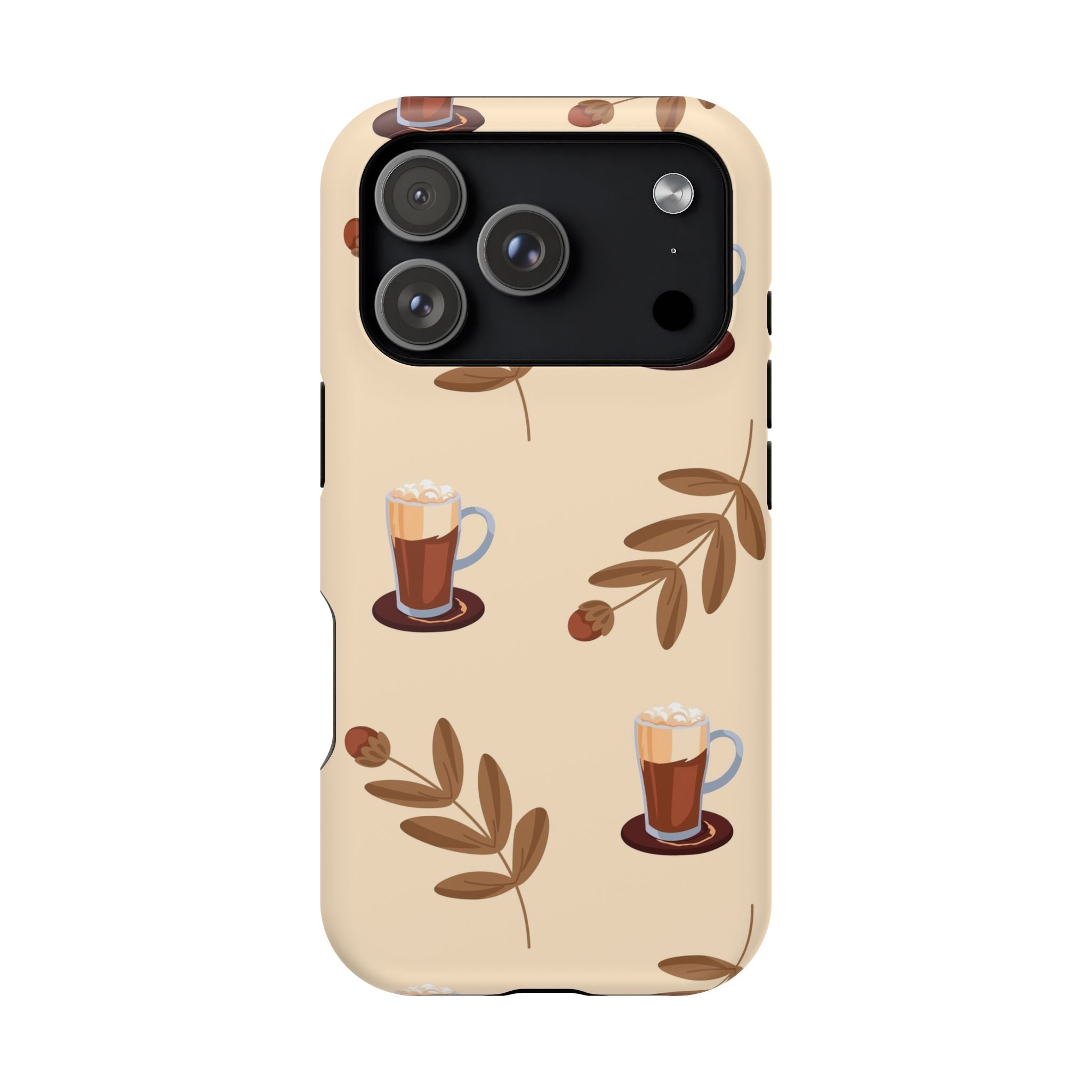Stylish Coffee Phone Case, Impact-Resistant