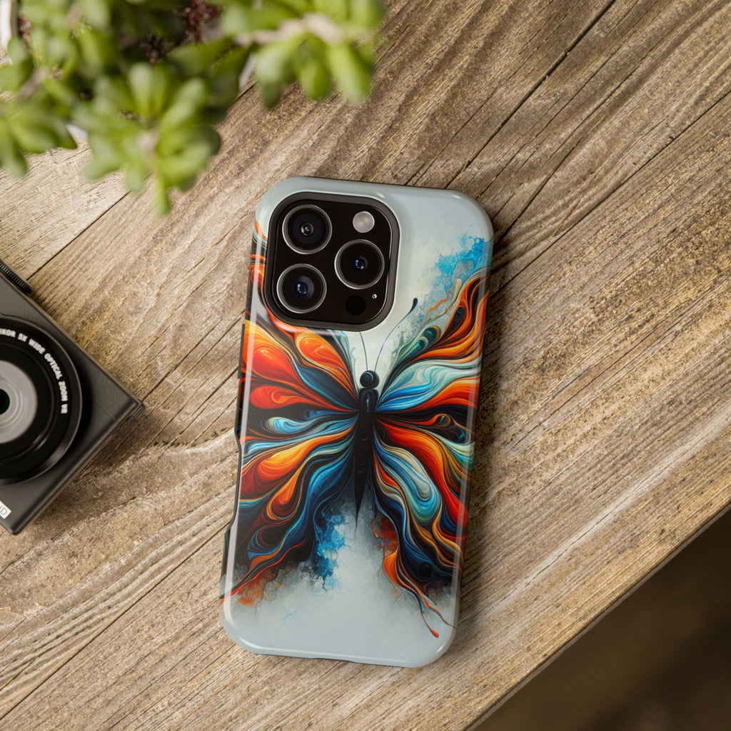 Vibrant Butterfly Impact Resistant Phone Case Unique Gift for Nature Lovers