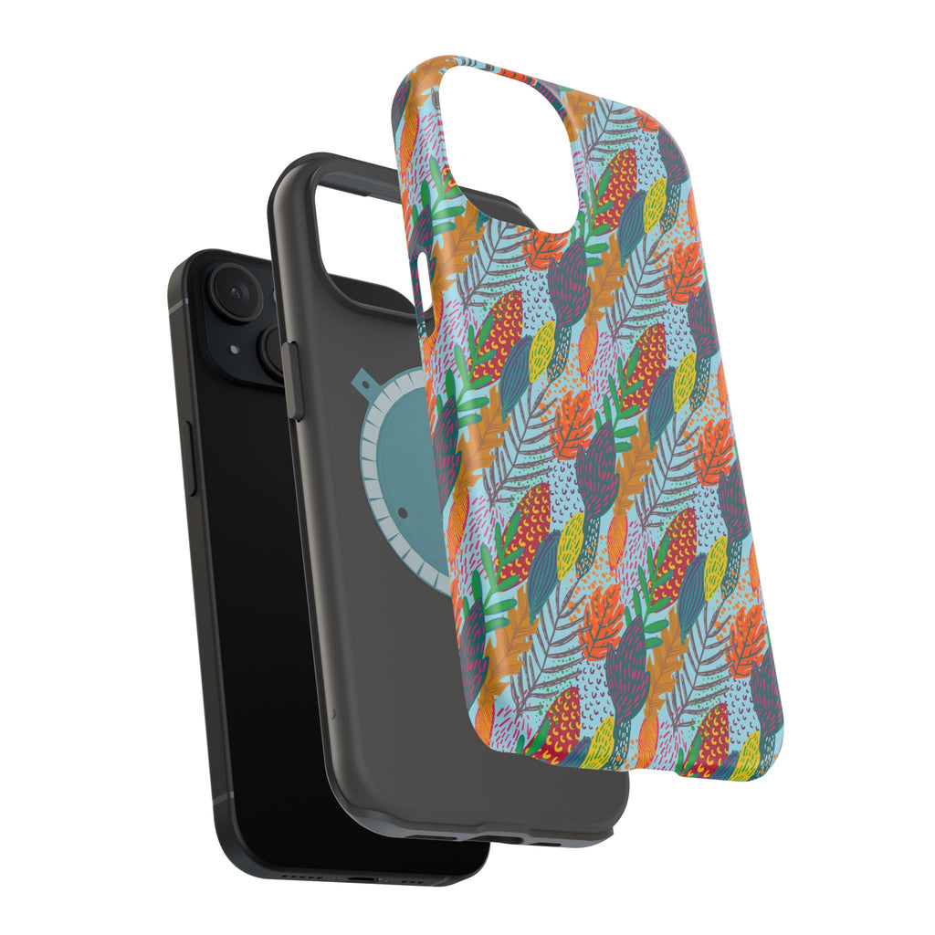 Floral Feather Magnetic Impact-Resistant for iPhone/Samsung