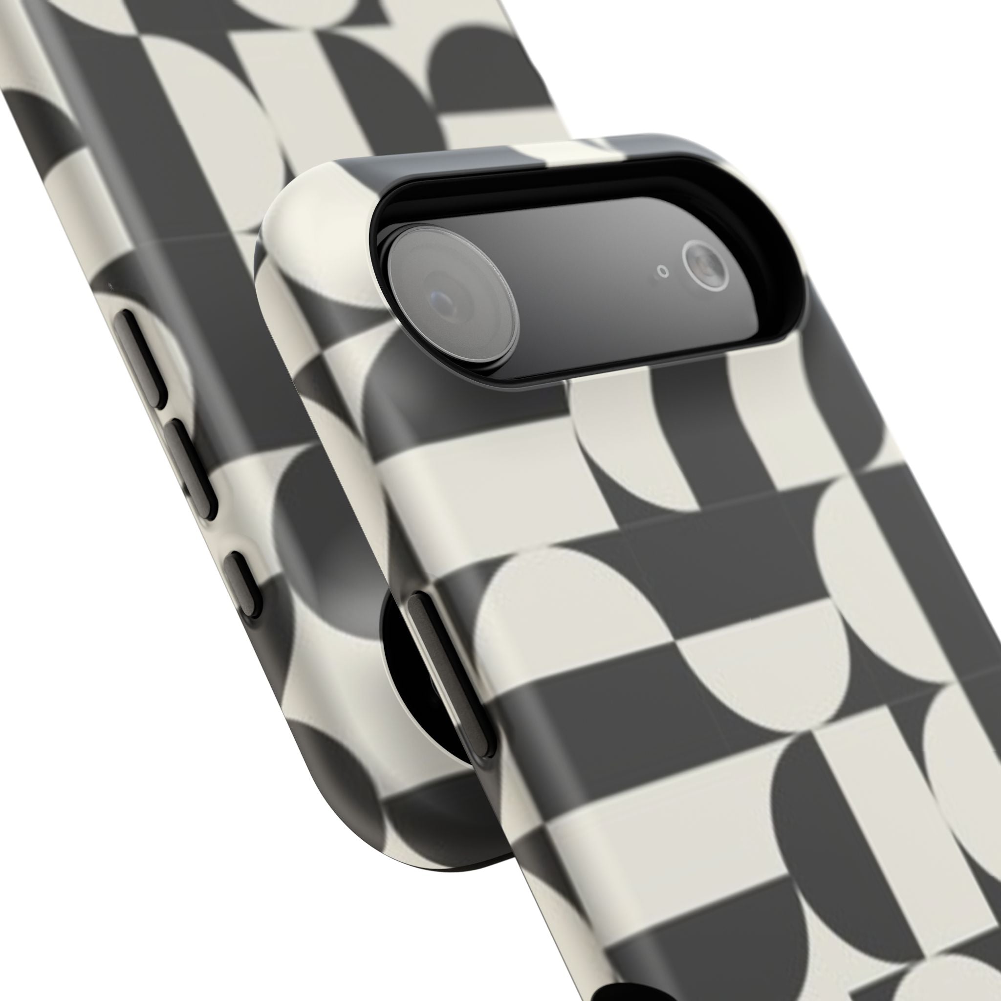 Black and White Design Impact-Resistant Case
