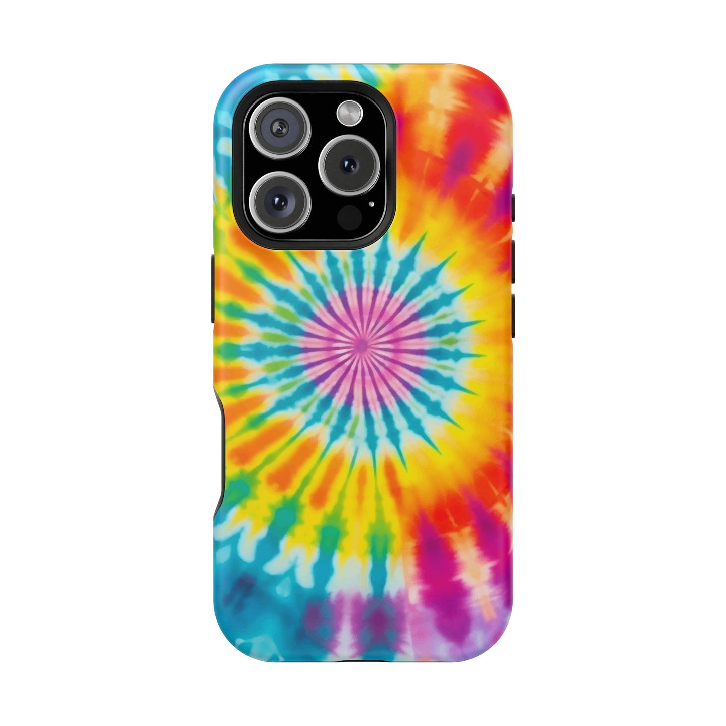 Colorful Tie-Dye Impact-Resistant Phone Case, Tie-Dye Phone Cover, Fun Phone Protection, Vibrant Gift for Teens, Festival Essential
