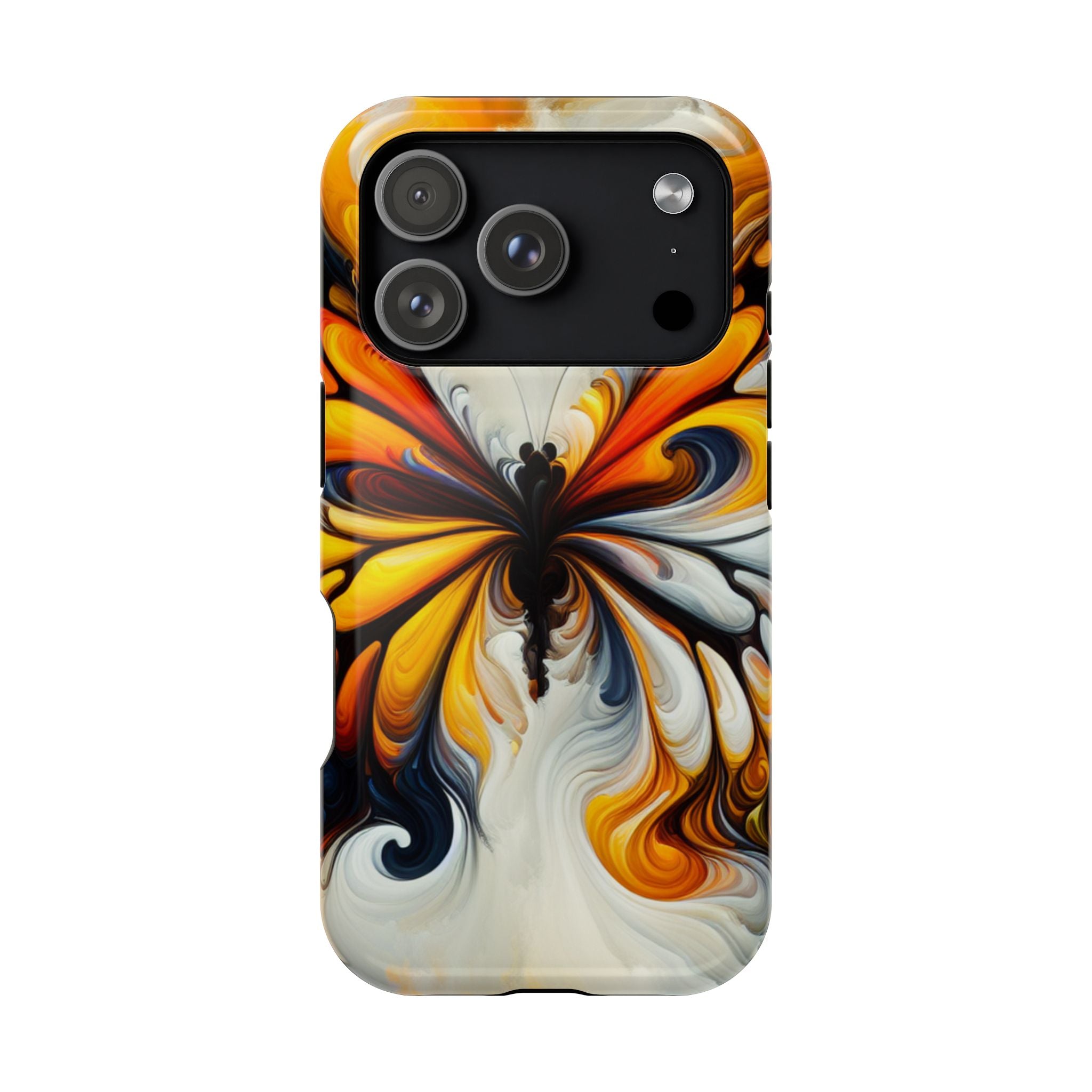 Colorful Butterfly Impact Resistant Phone Case, Artistic, Nature-Inspired Gift