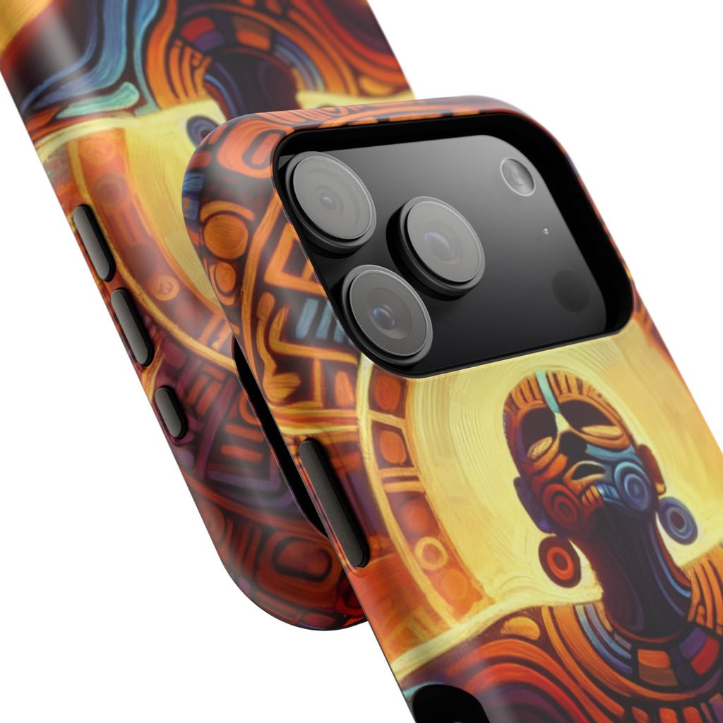 Impact Resistant Phone Case - Aztec Man