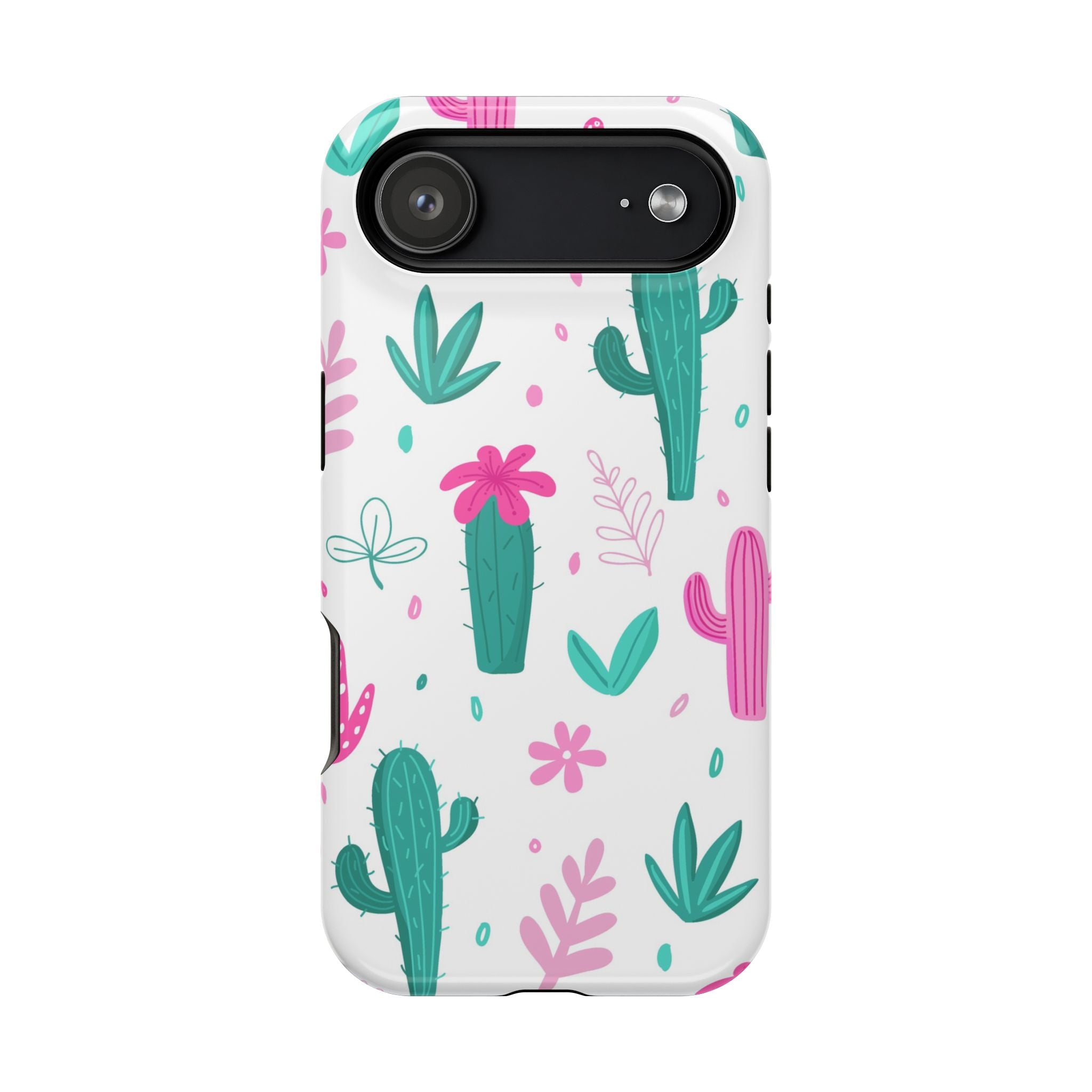 Cactus Pattern Impact Resistant Phone Case