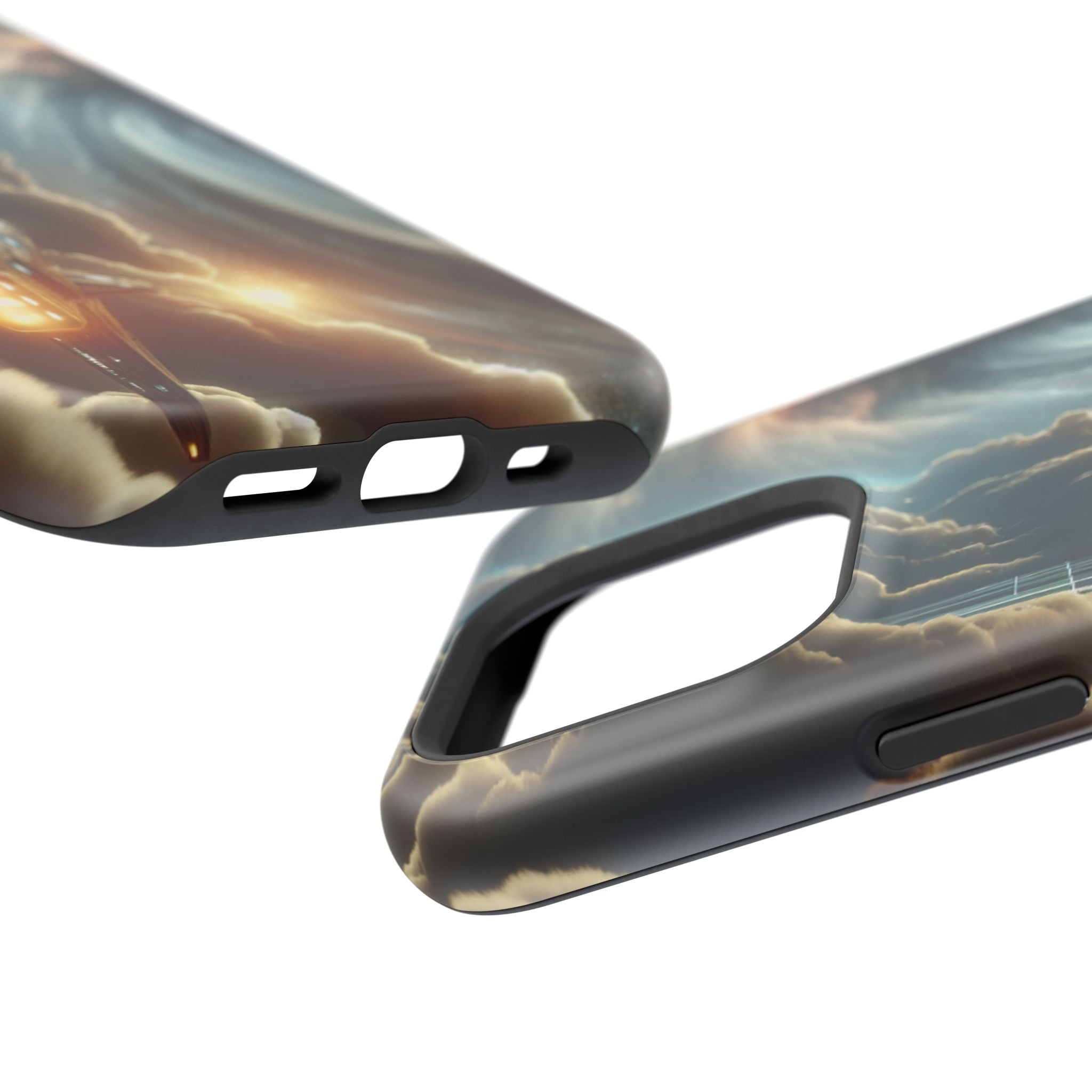 Cosmic Space Ship Impact Resistant Phone Case